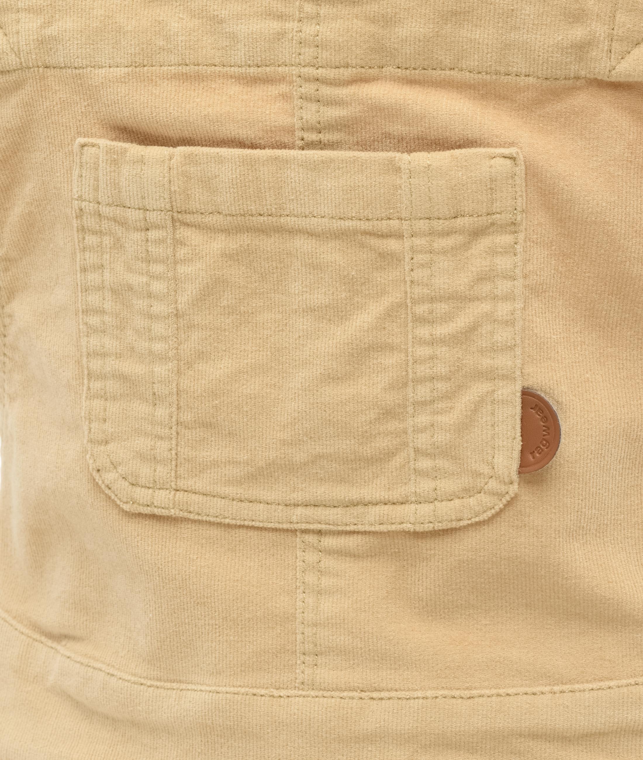 Latzkleid aus Babycord-Material "Zekke Cordy" Sand