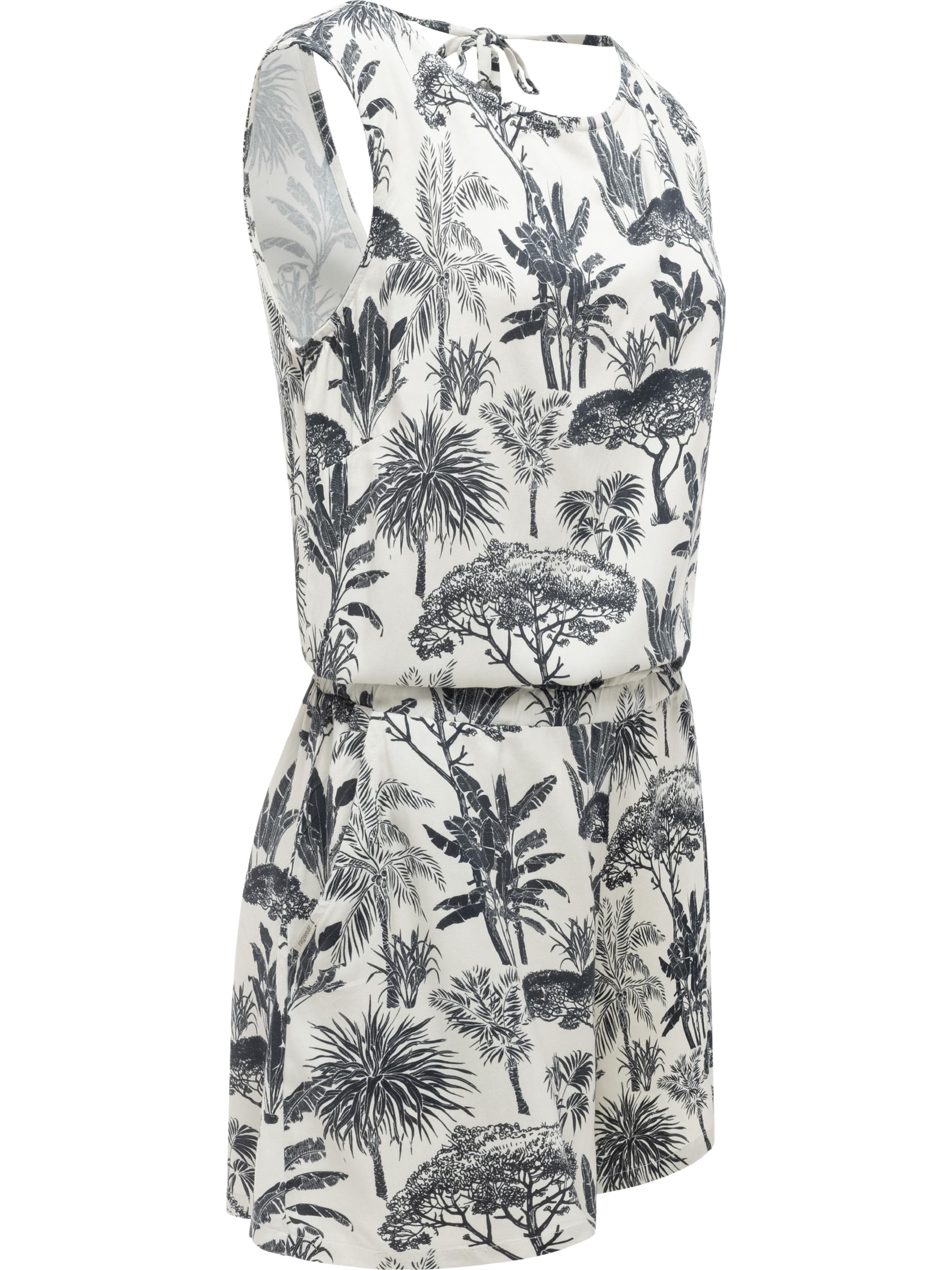 Kurzer Overall in Blumenprint "Zella" Beige26