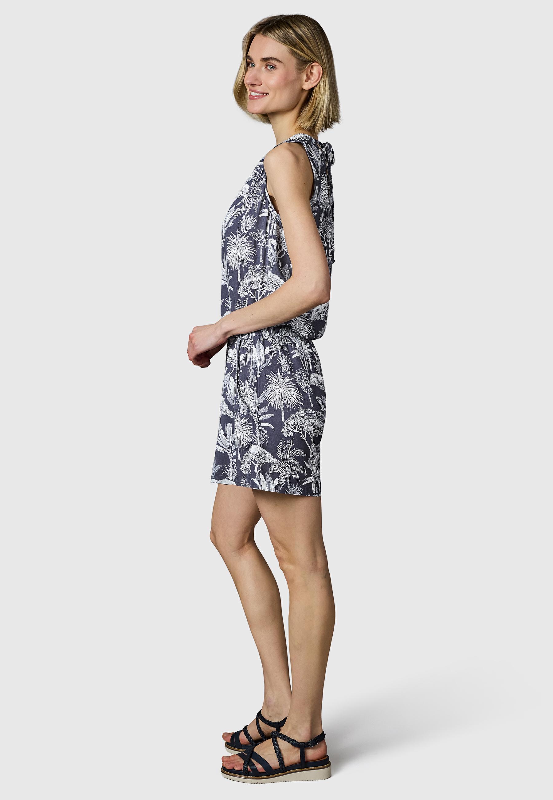 Kurzer Overall in Blumenprint "Zella" Midnight26