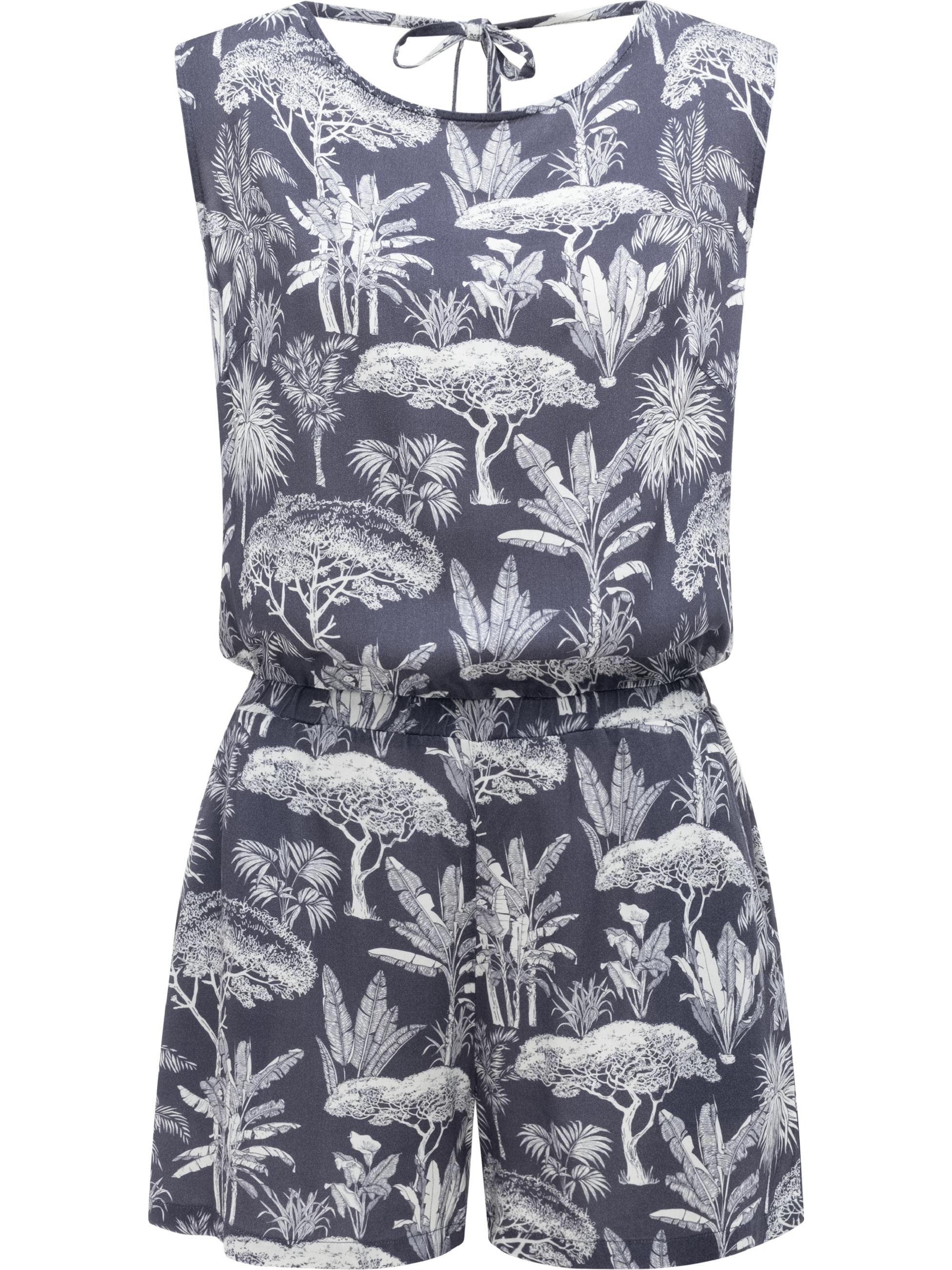 Kurzer Overall in Blumenprint "Zella" Midnight26