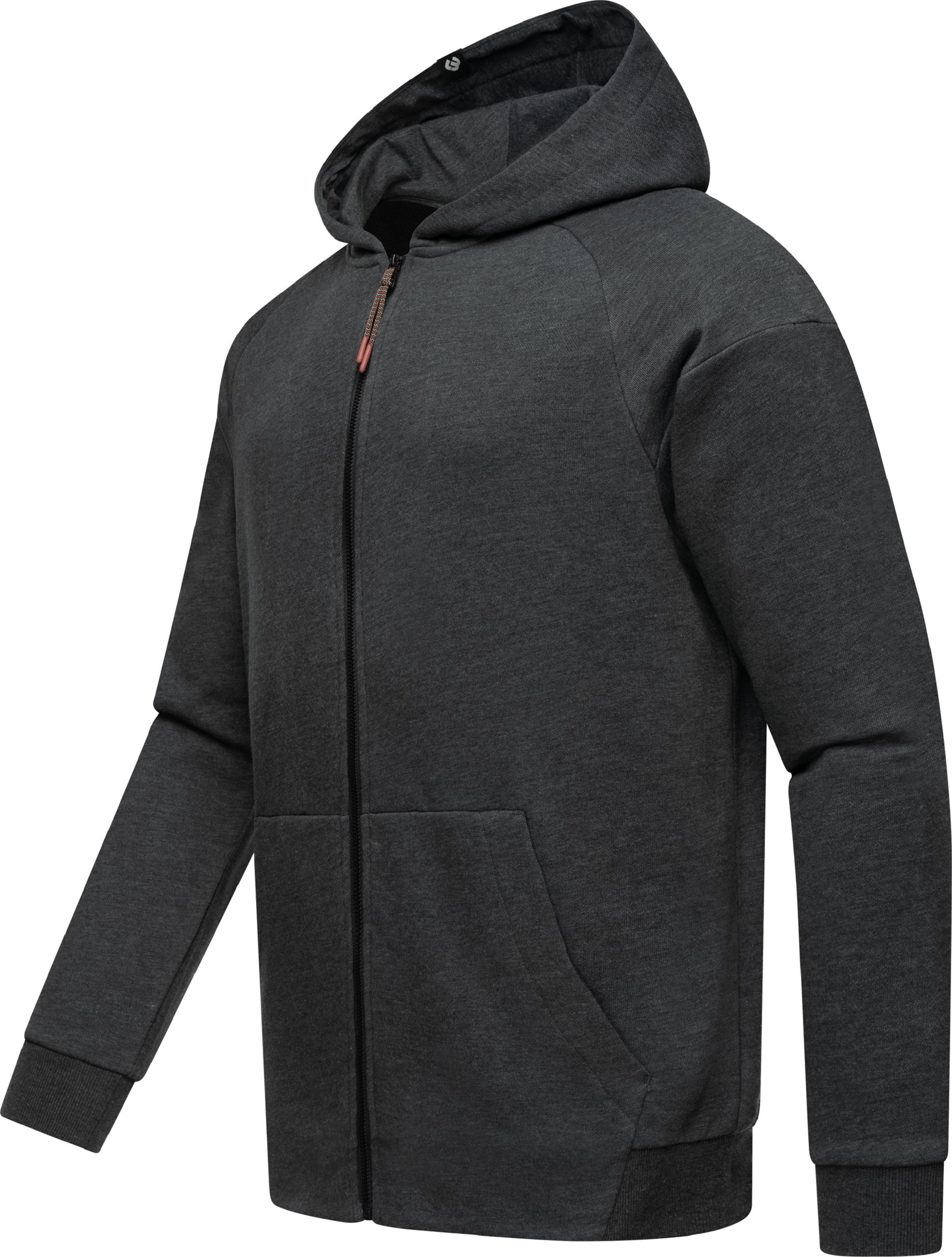 Weiche Sweatjacke mit Kapuze "Zenway" Dark Grey