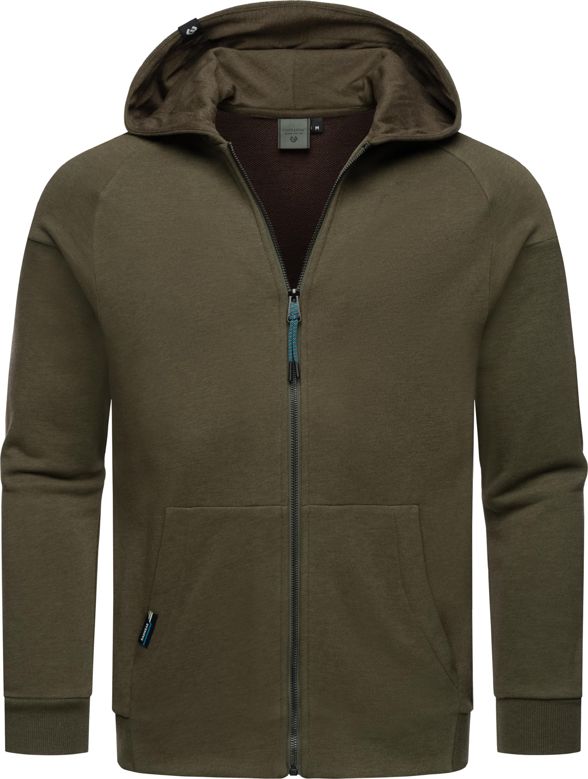 Weiche Sweatjacke mit Kapuze "Zenway" Dark Olive