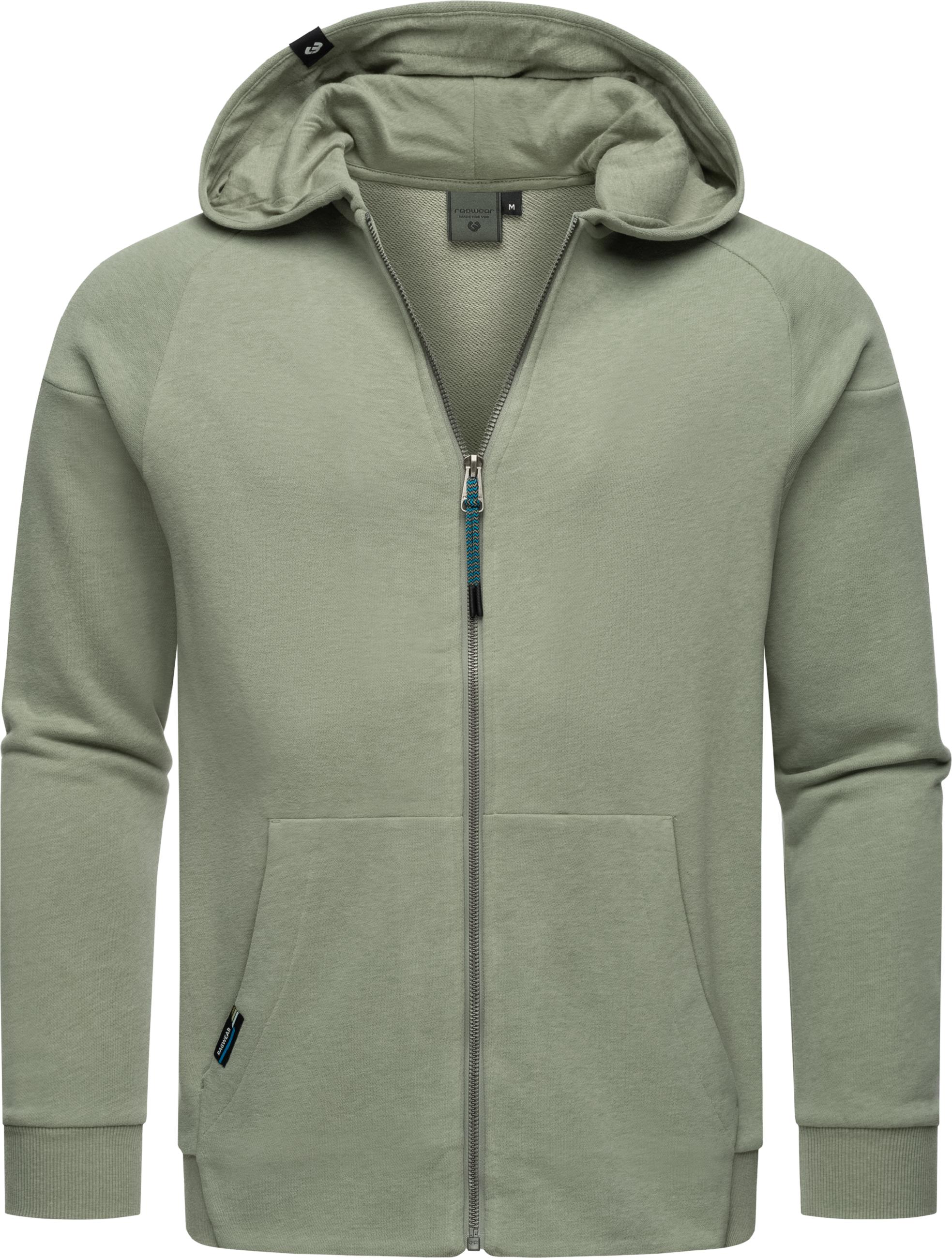 Weiche Sweatjacke mit Kapuze "Zenway" Dusty Olive