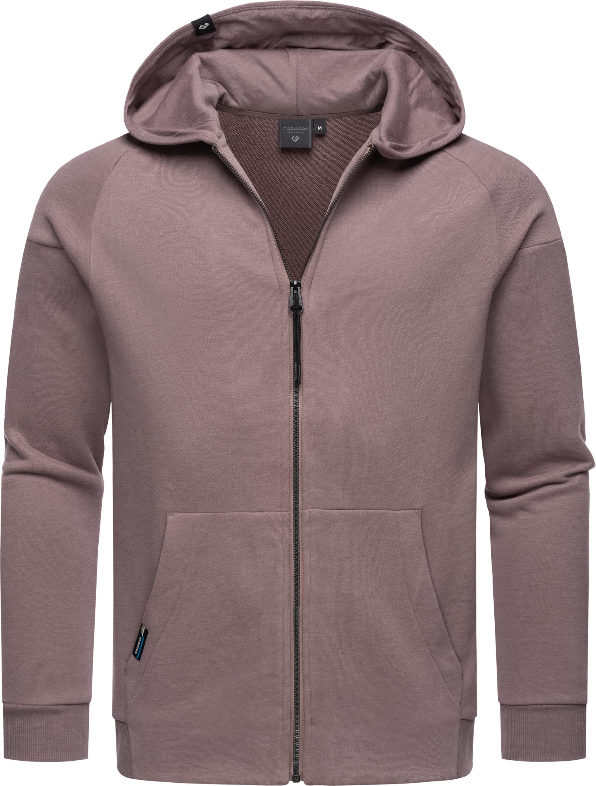 Weiche Sweatjacke mit Kapuze "Zenway" Mauve