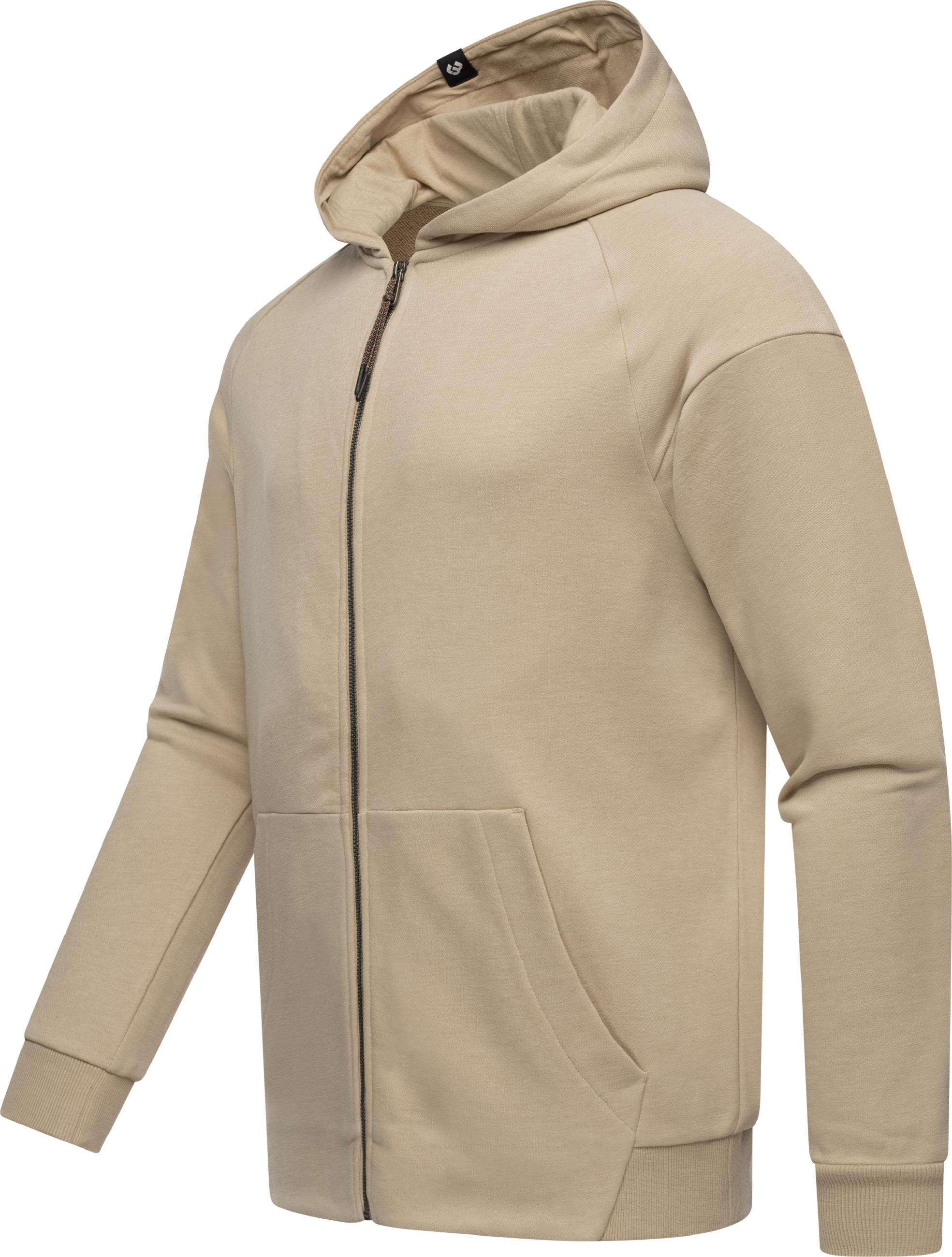 Weiche Sweatjacke mit Kapuze "Zenway" Sand