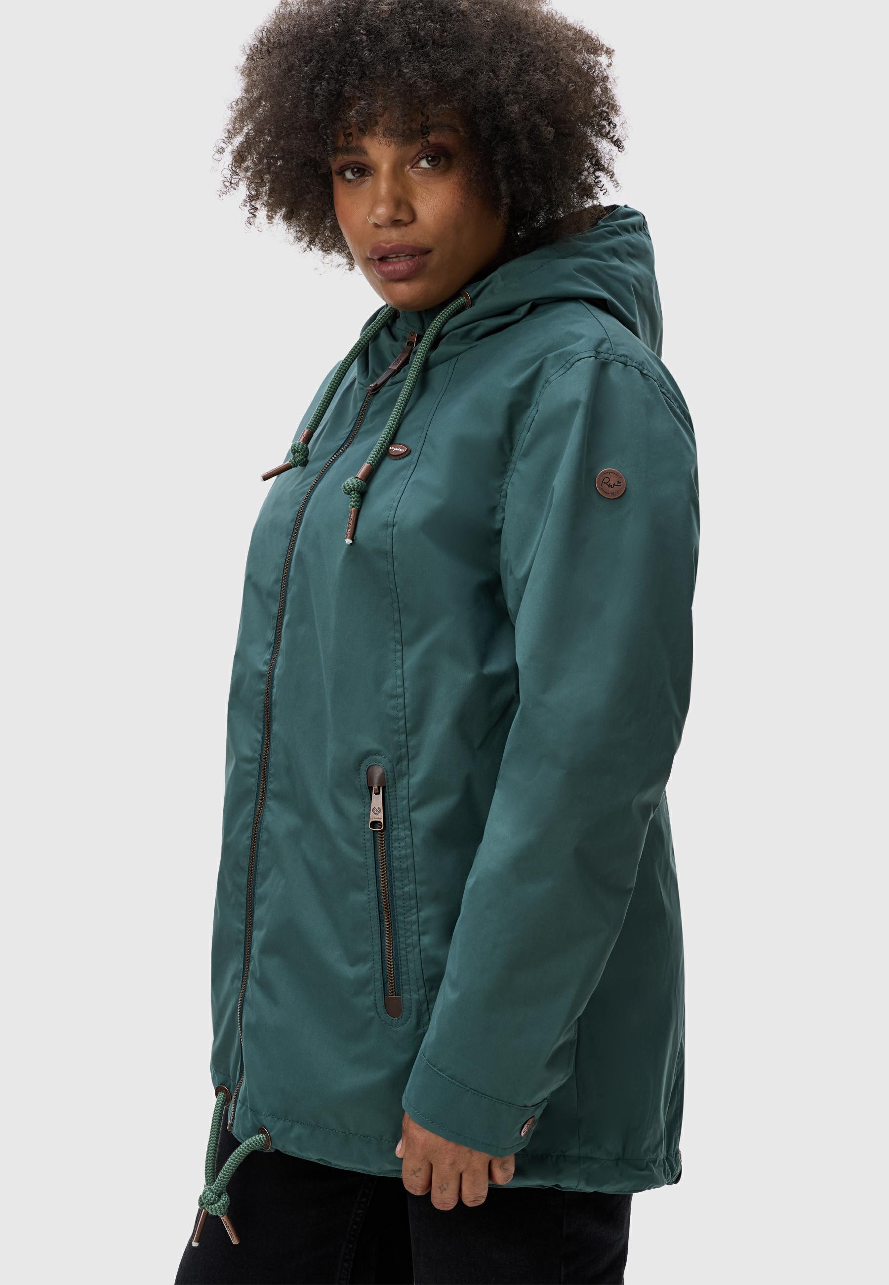 Leichte Übergangsjacke mit Kapuze "Zuzka" Dark Green2023