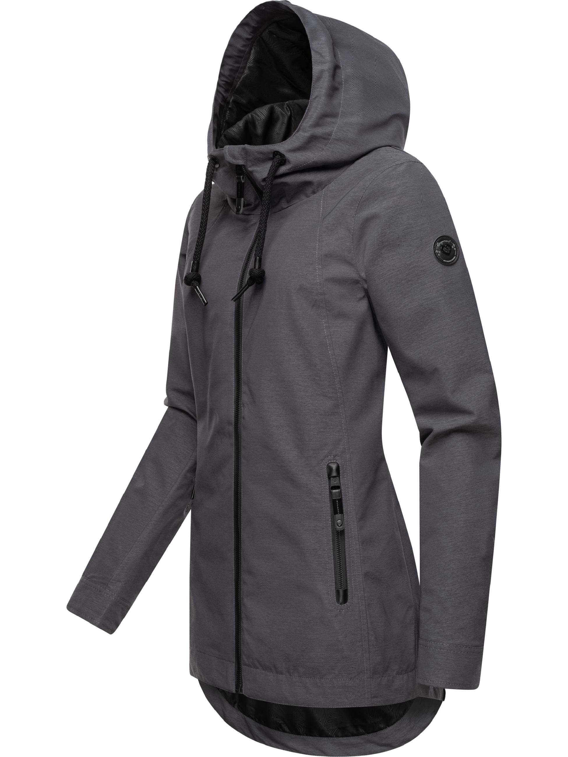 Leichte Übergangsjacke mit Kapuze "Zuzka" Dark Grey Melange24