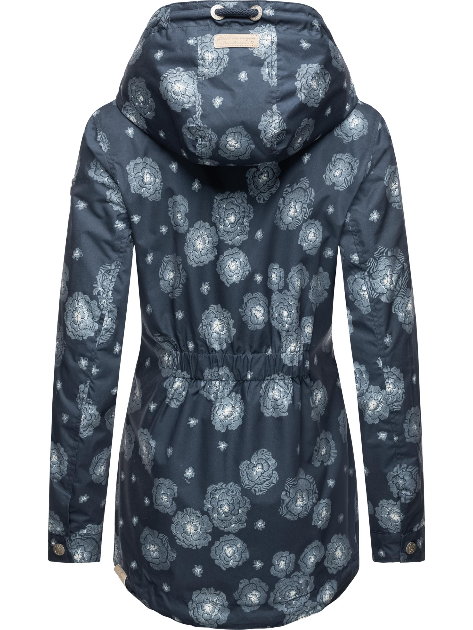 Leichter Parka mit Kapuze "Zuzka Flower" Indigo Blue