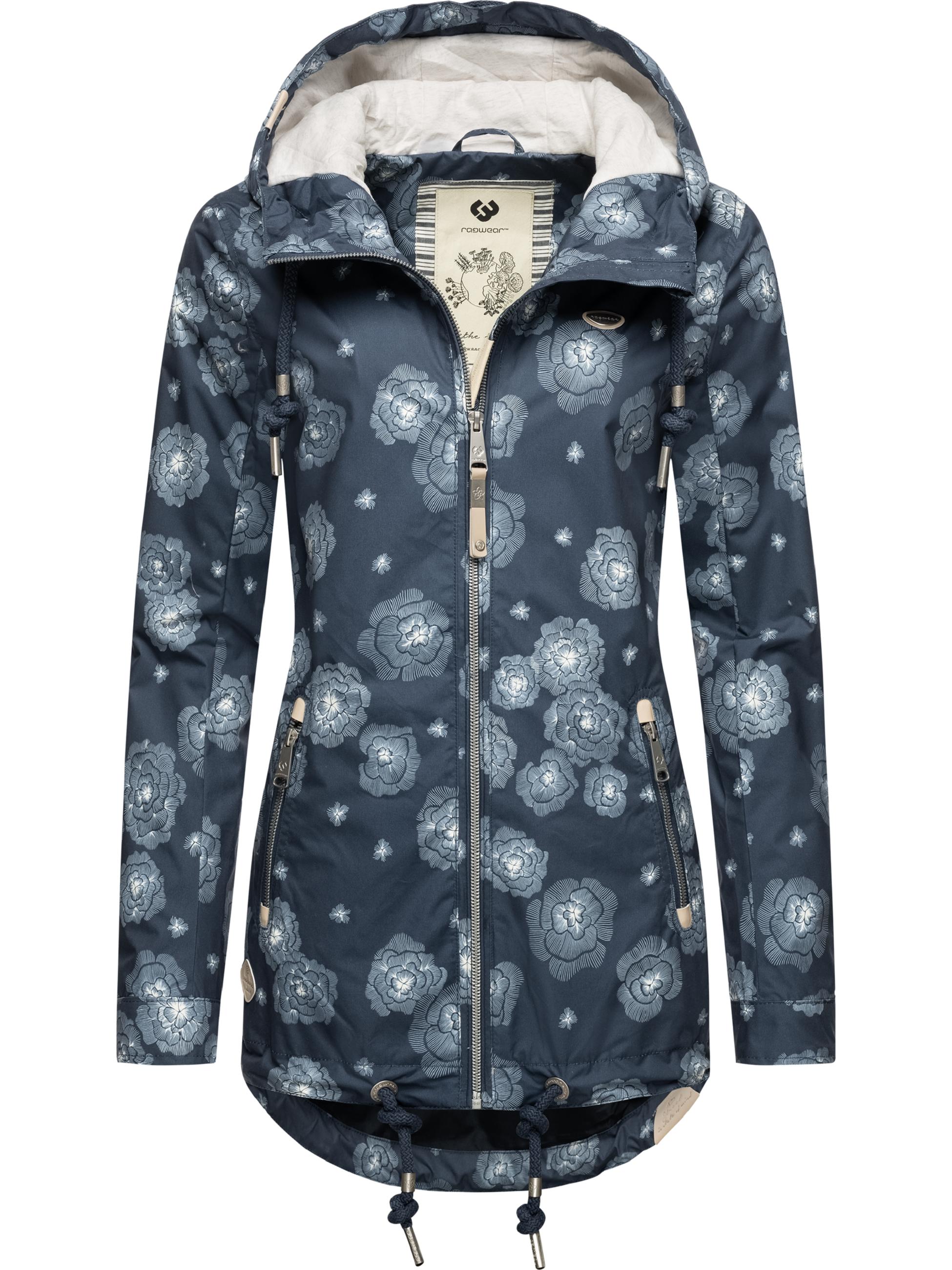 Leichter Parka mit Kapuze "Zuzka Flower" Indigo Blue