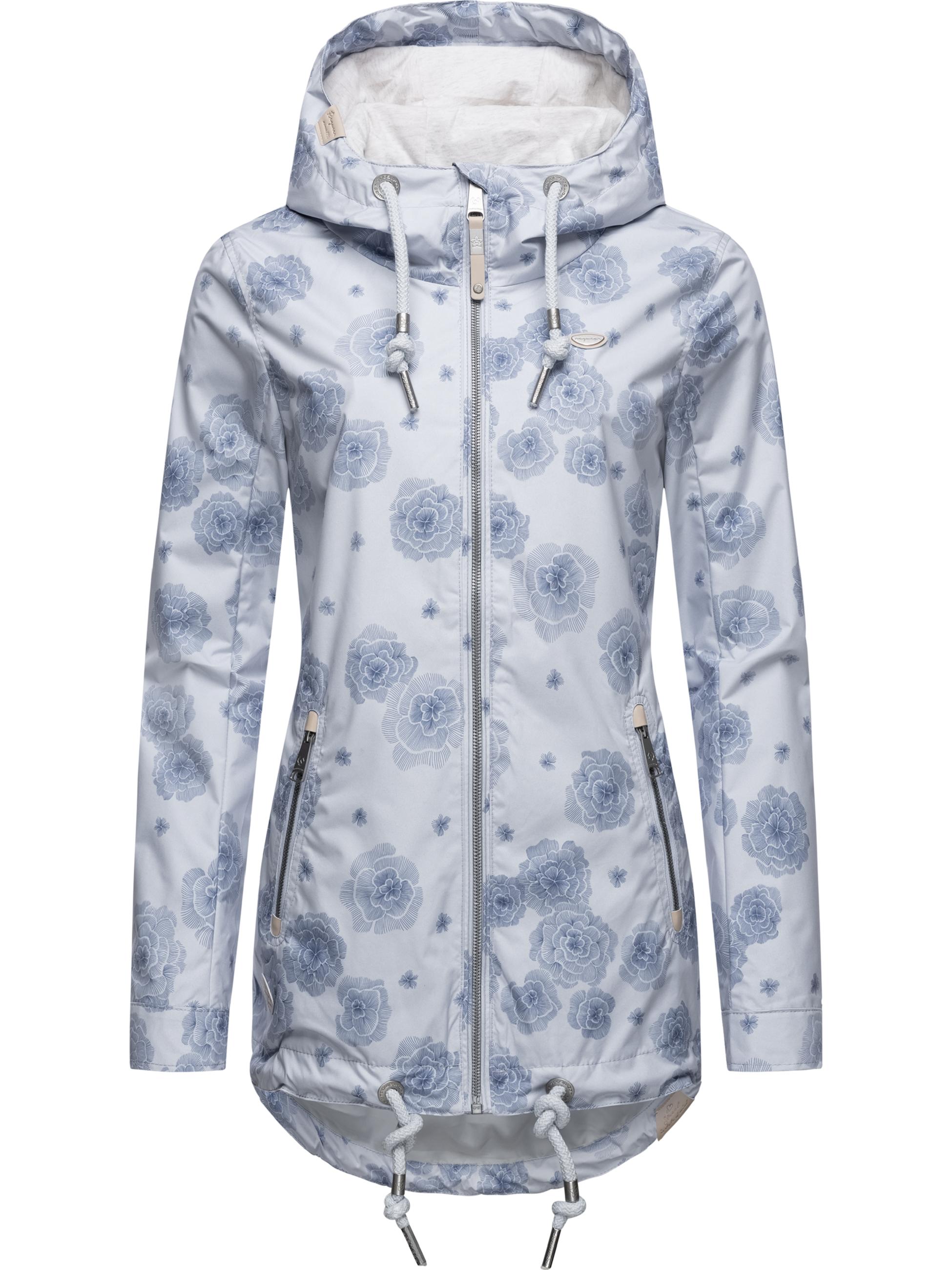 Leichter Parka mit Kapuze "Zuzka Flower" Light Blue