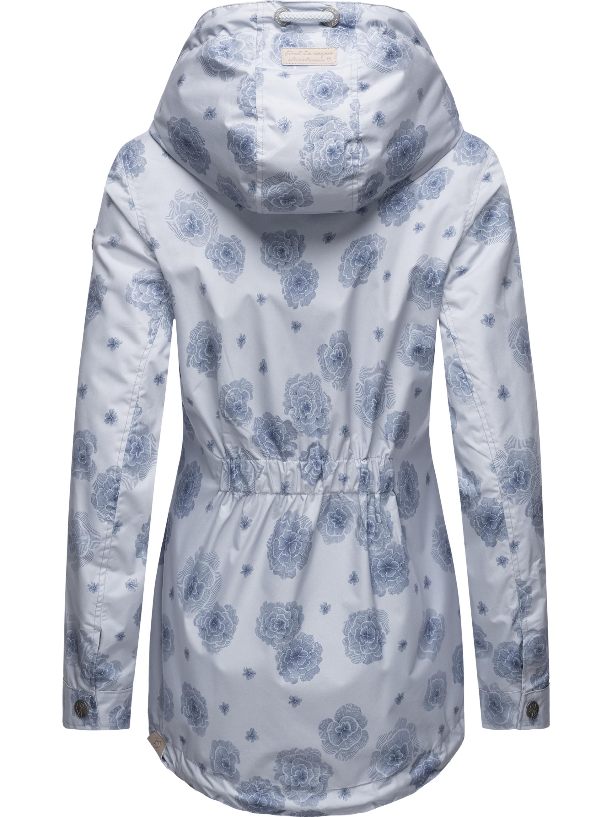 Leichter Parka mit Kapuze "Zuzka Flower" Light Blue