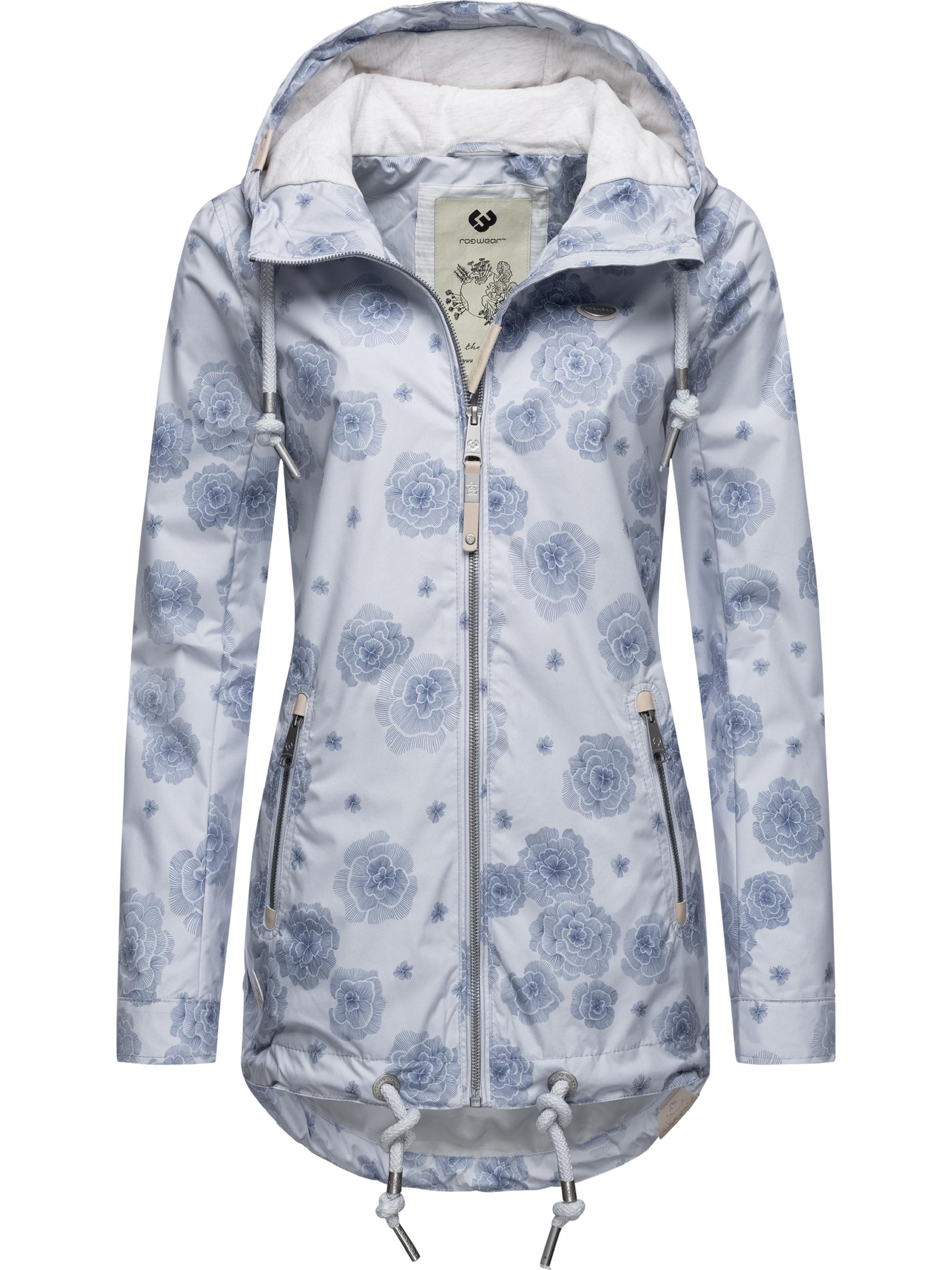 Leichter Parka mit Kapuze "Zuzka Flower" Light Blue