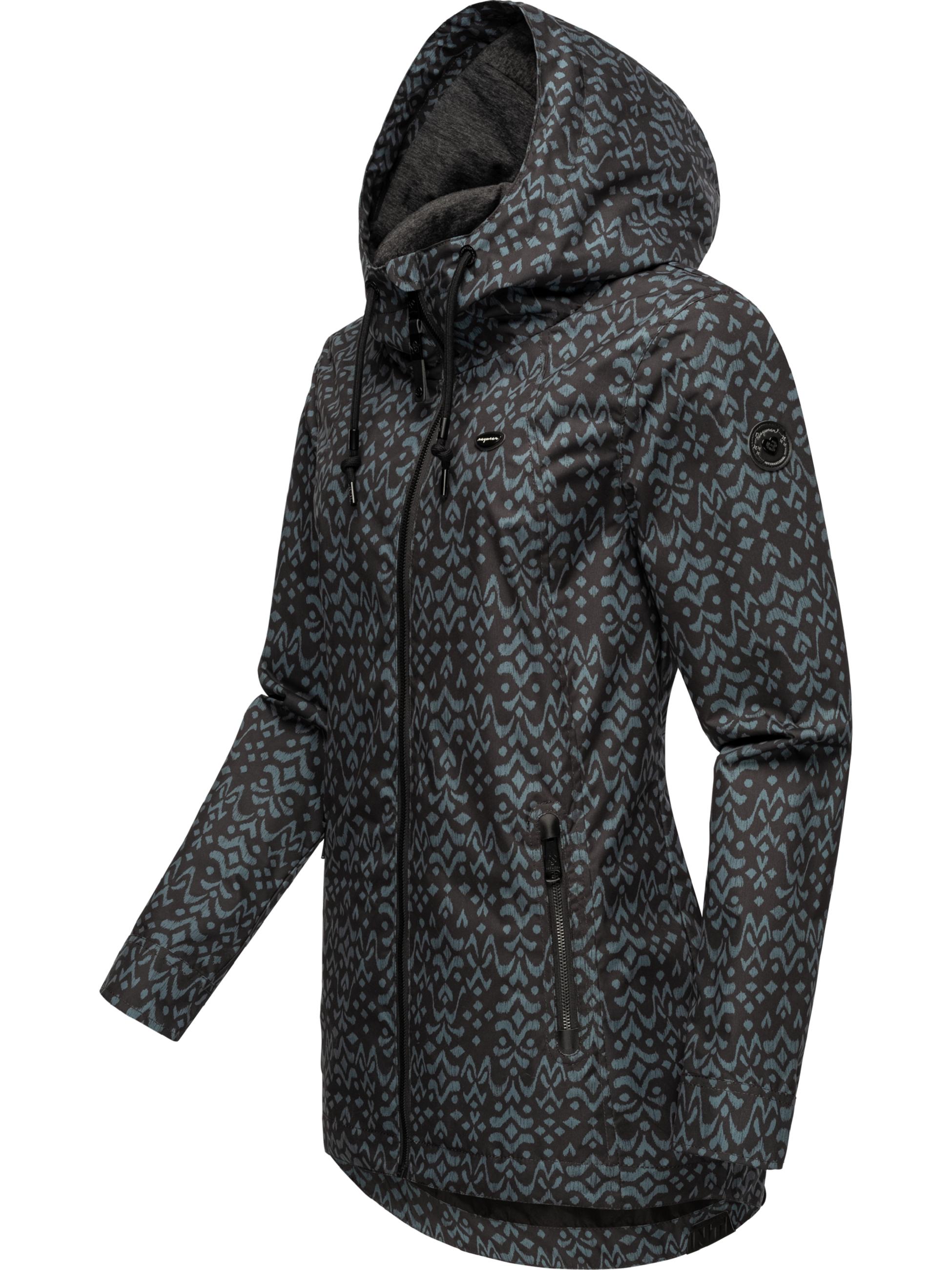 Wasserdichte Übergangsjacke "Zuzka Ikat" Black