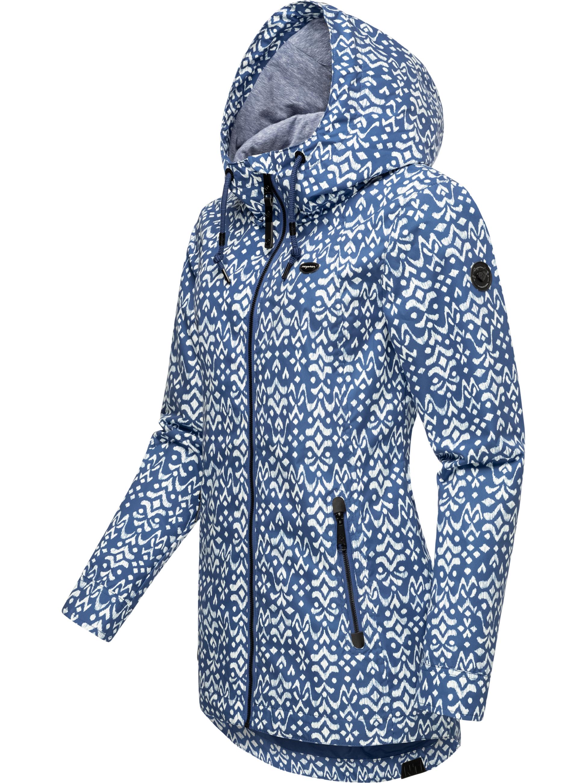 Wasserdichte Übergangsjacke "Zuzka Ikat" Indigo Blue