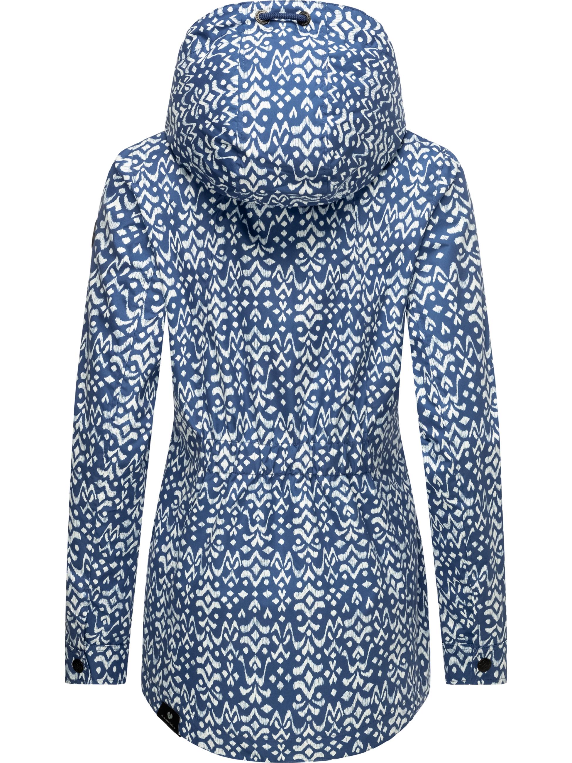 Wasserdichte Übergangsjacke "Zuzka Ikat" Indigo Blue