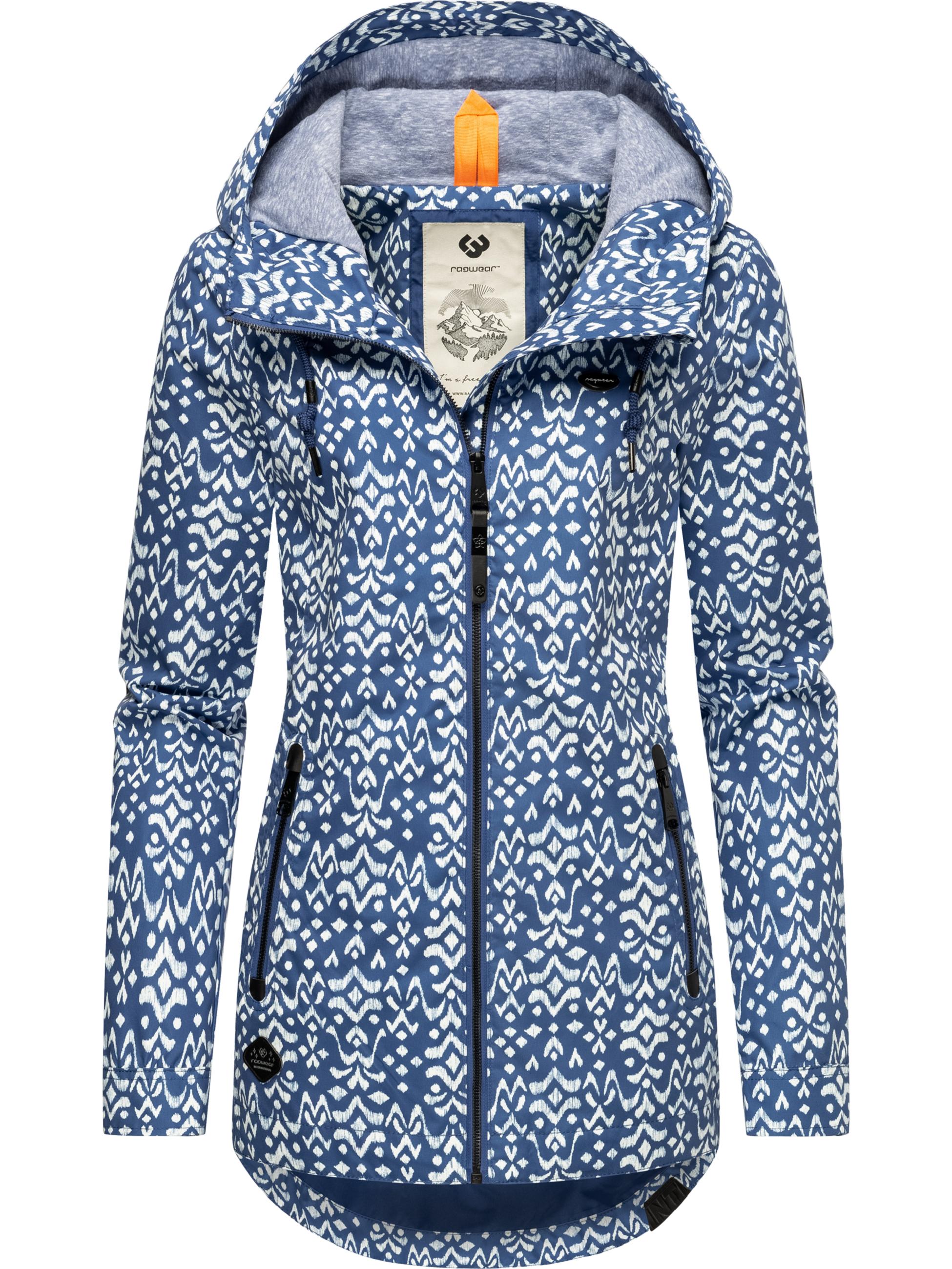 Wasserdichte Übergangsjacke "Zuzka Ikat" Indigo Blue