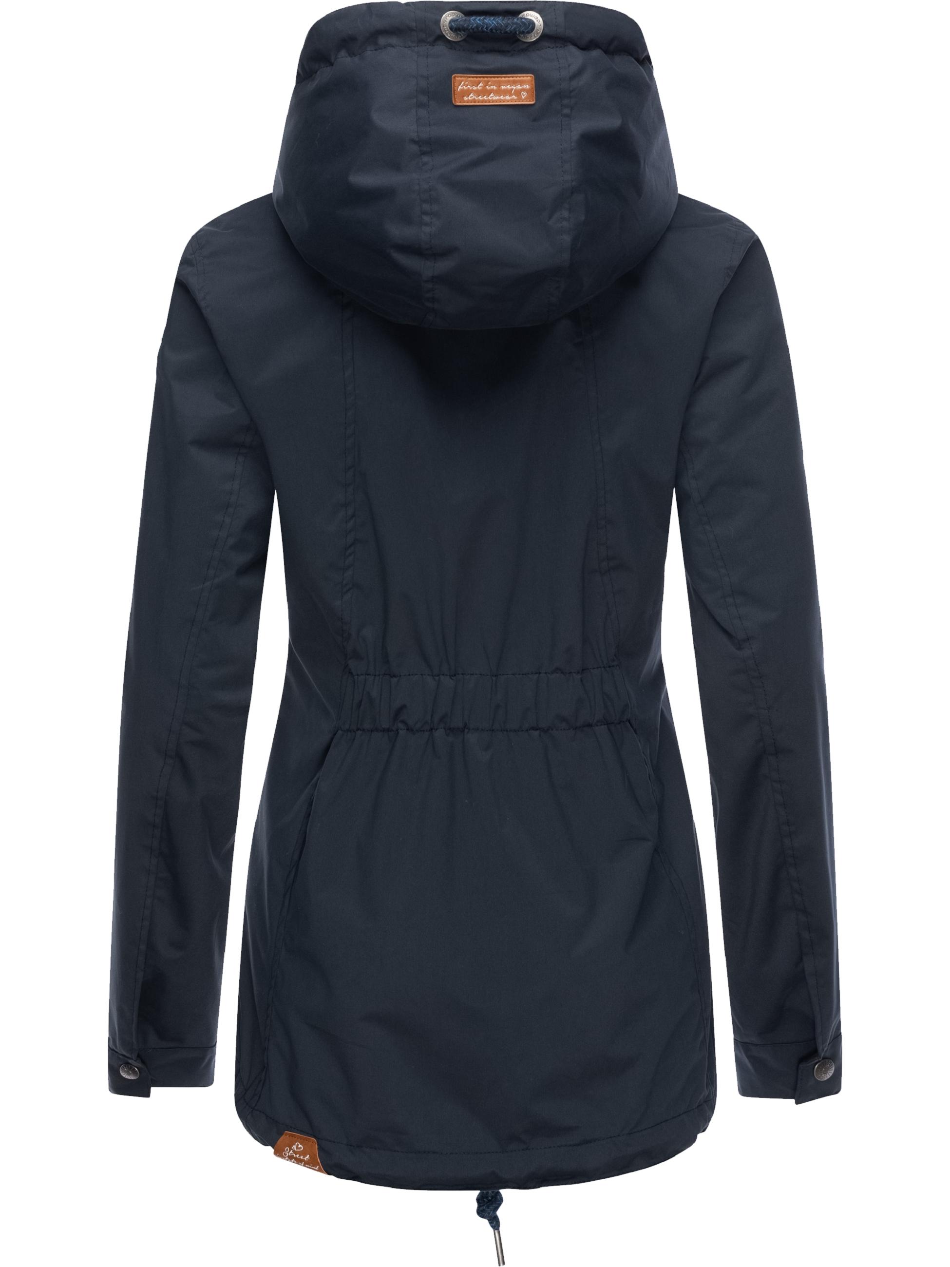 Leichte wasserdichte Übergangsjacke mit Kapuze "Zuzka" Navy023