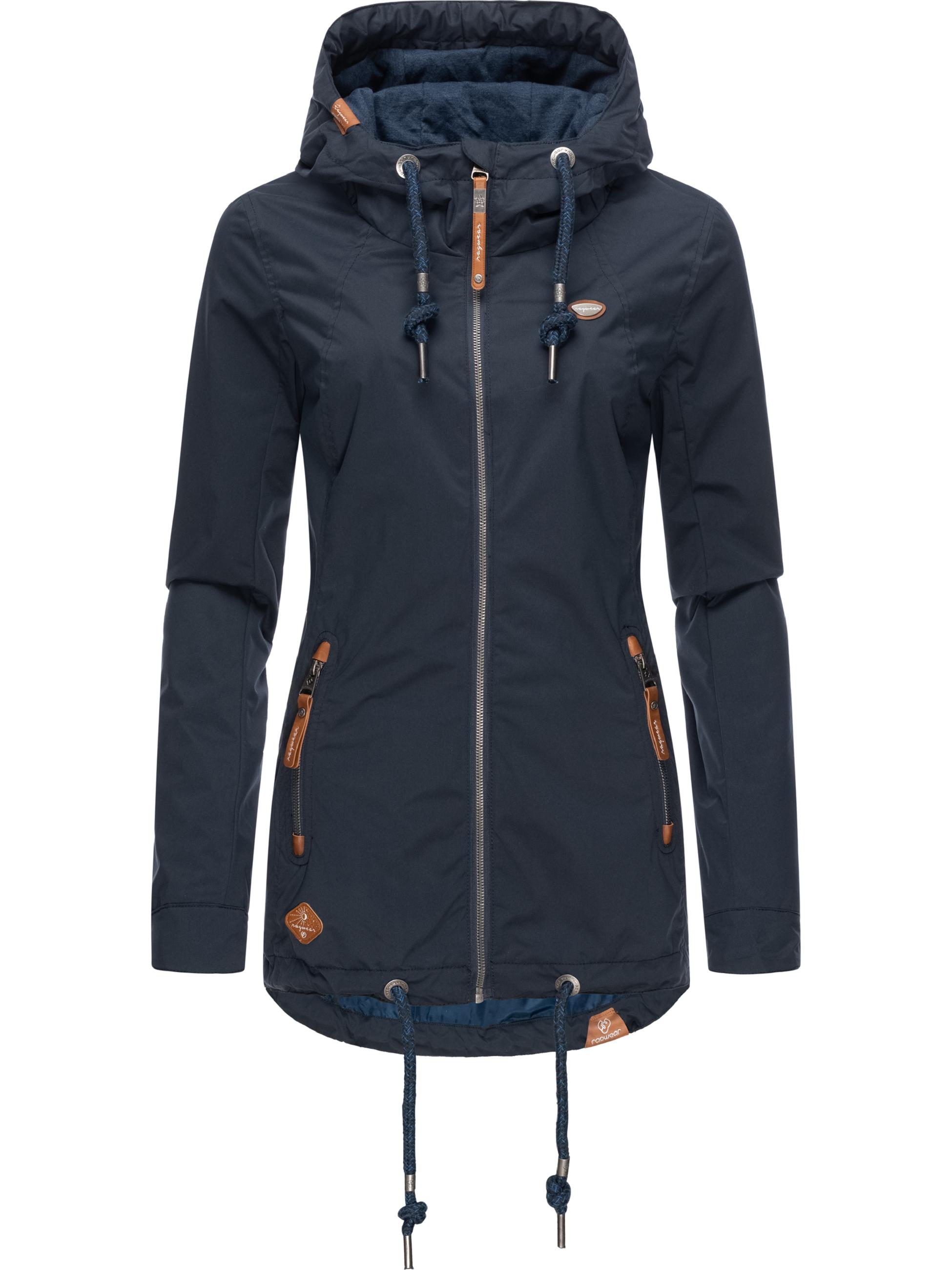 Leichte wasserdichte Übergangsjacke mit Kapuze "Zuzka" Navy023