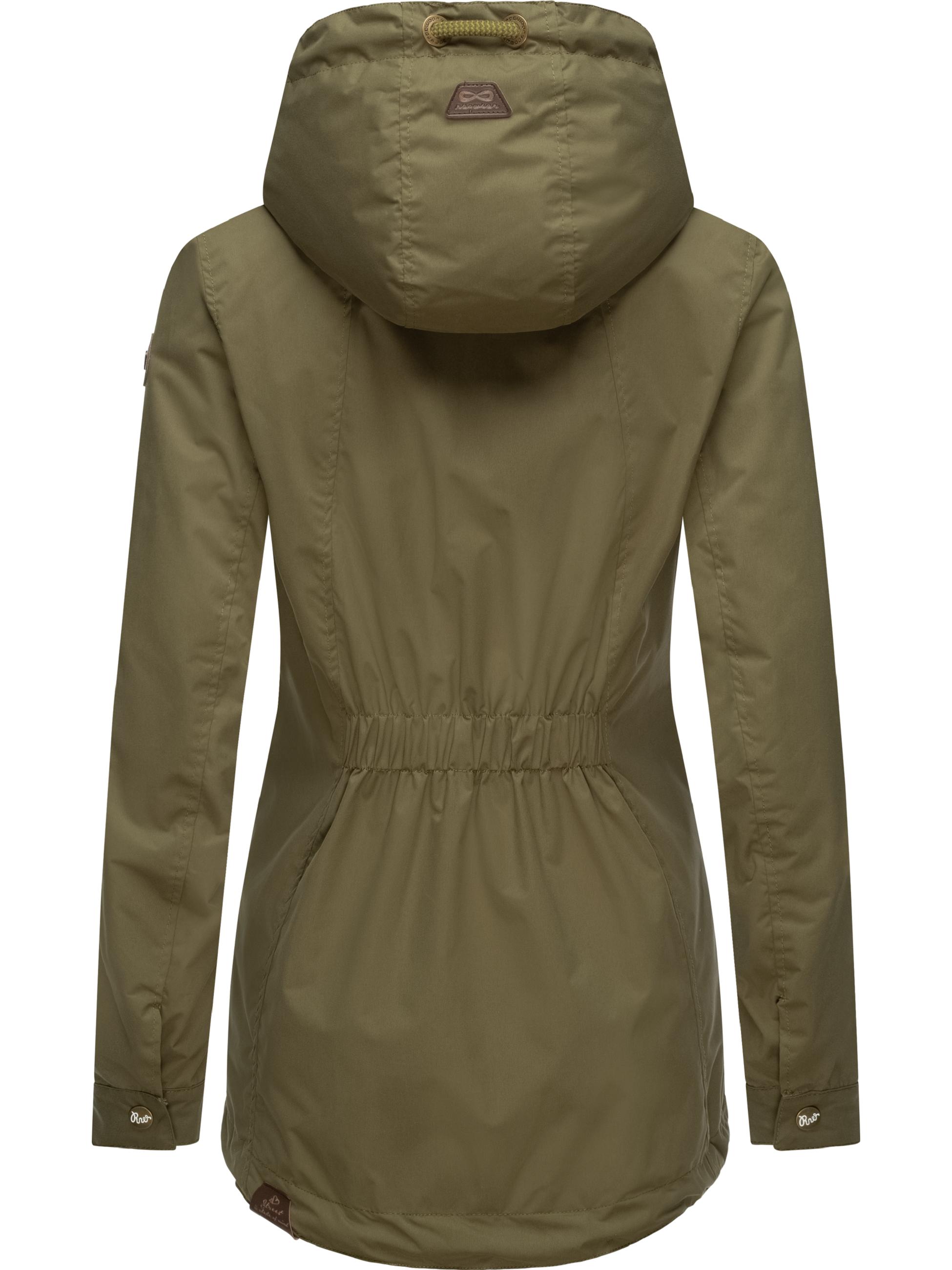 Leichte wasserdichte Übergangsjacke mit Kapuze "Zuzka" Olive22