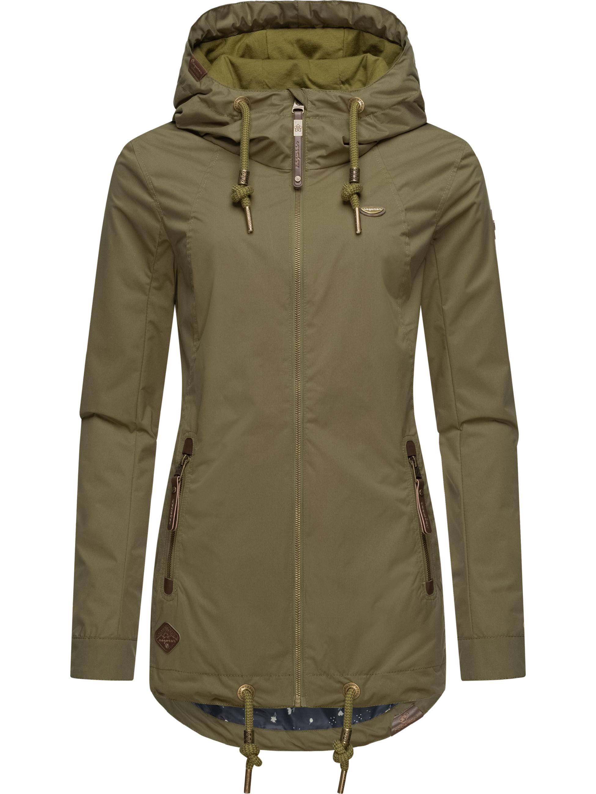 Leichte wasserdichte Übergangsjacke mit Kapuze "Zuzka" Olive22