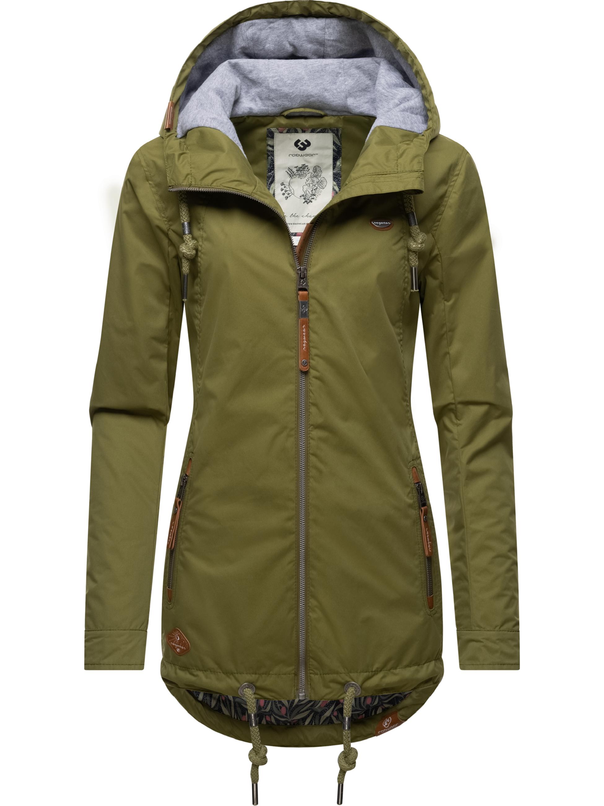 Leichte wasserdichte Übergangsjacke mit Kapuze "Zuzka" Olive23