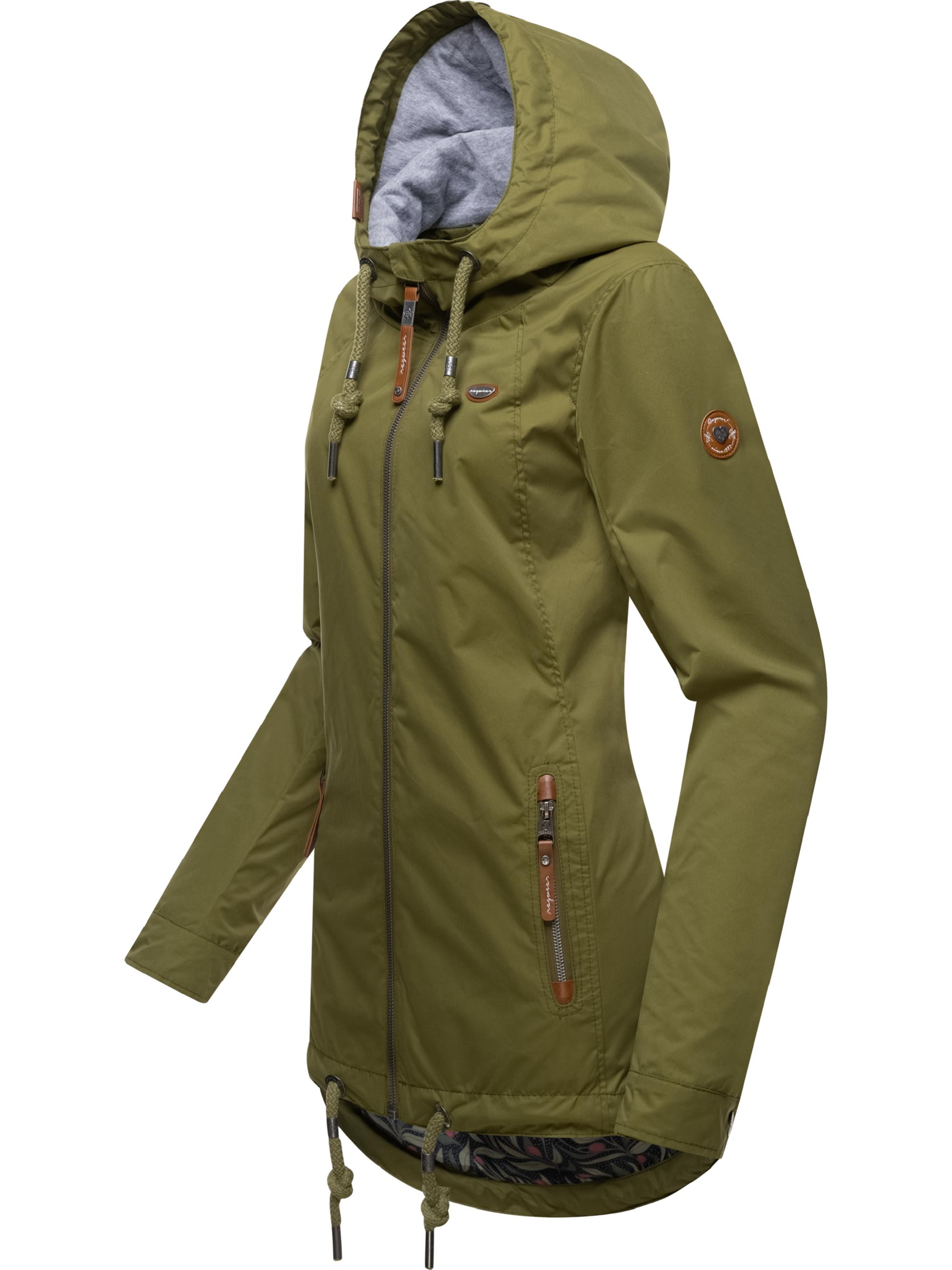 Leichte wasserdichte Übergangsjacke mit Kapuze "Zuzka" Olive23