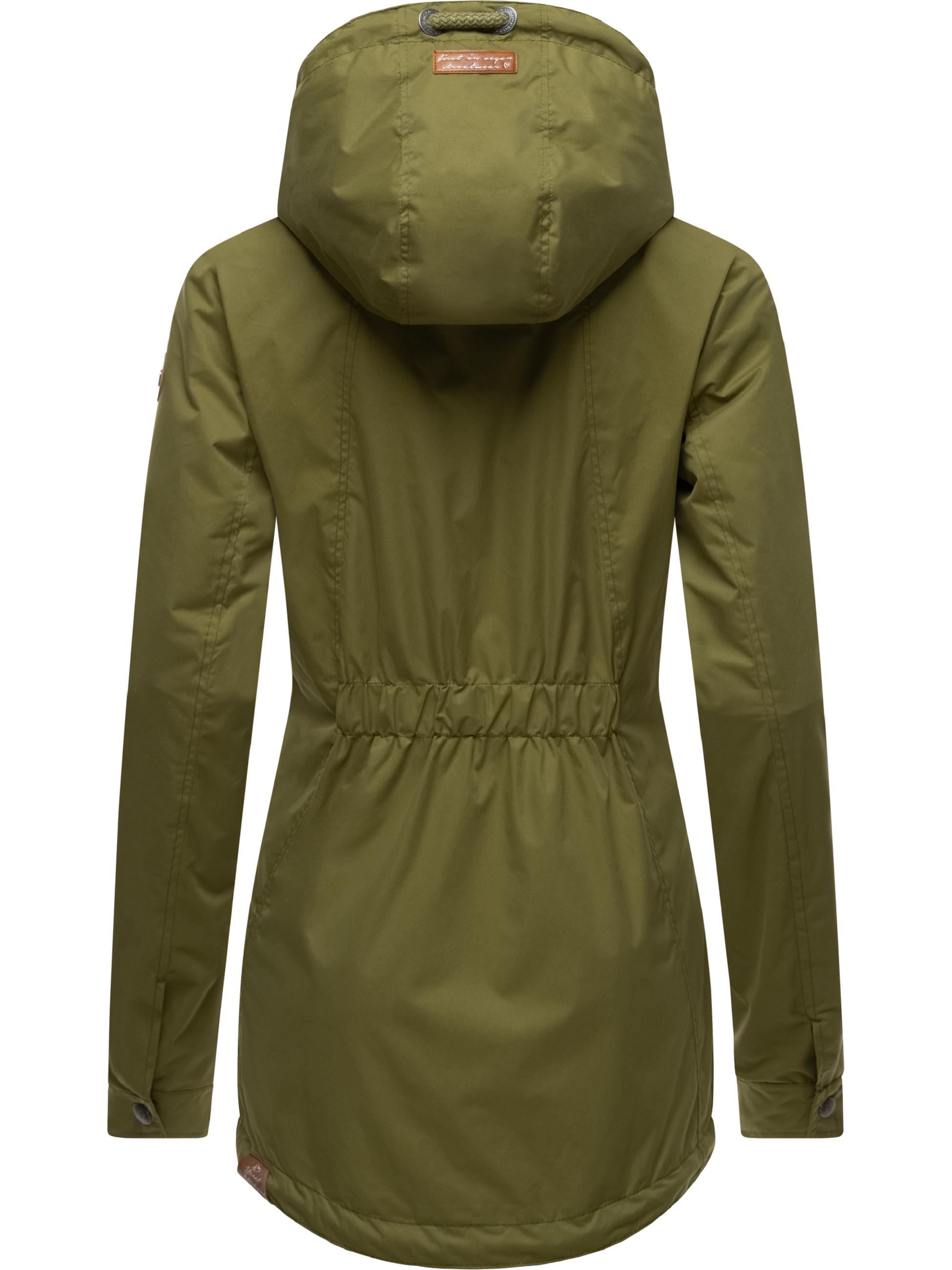 Leichte wasserdichte Übergangsjacke mit Kapuze "Zuzka" Olive23