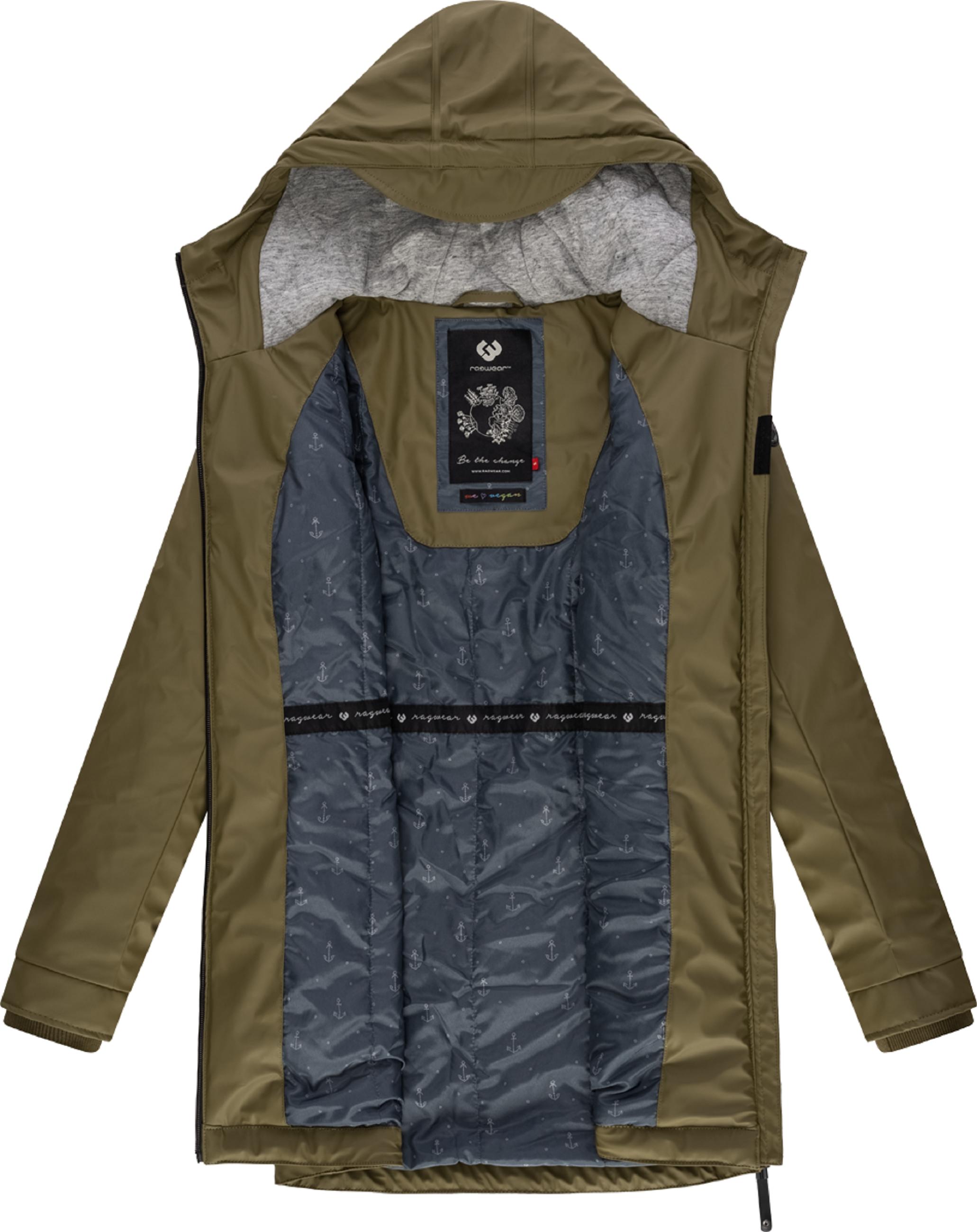 Regenmantel mit Kapuze "Rainy II Intl." Light Olive