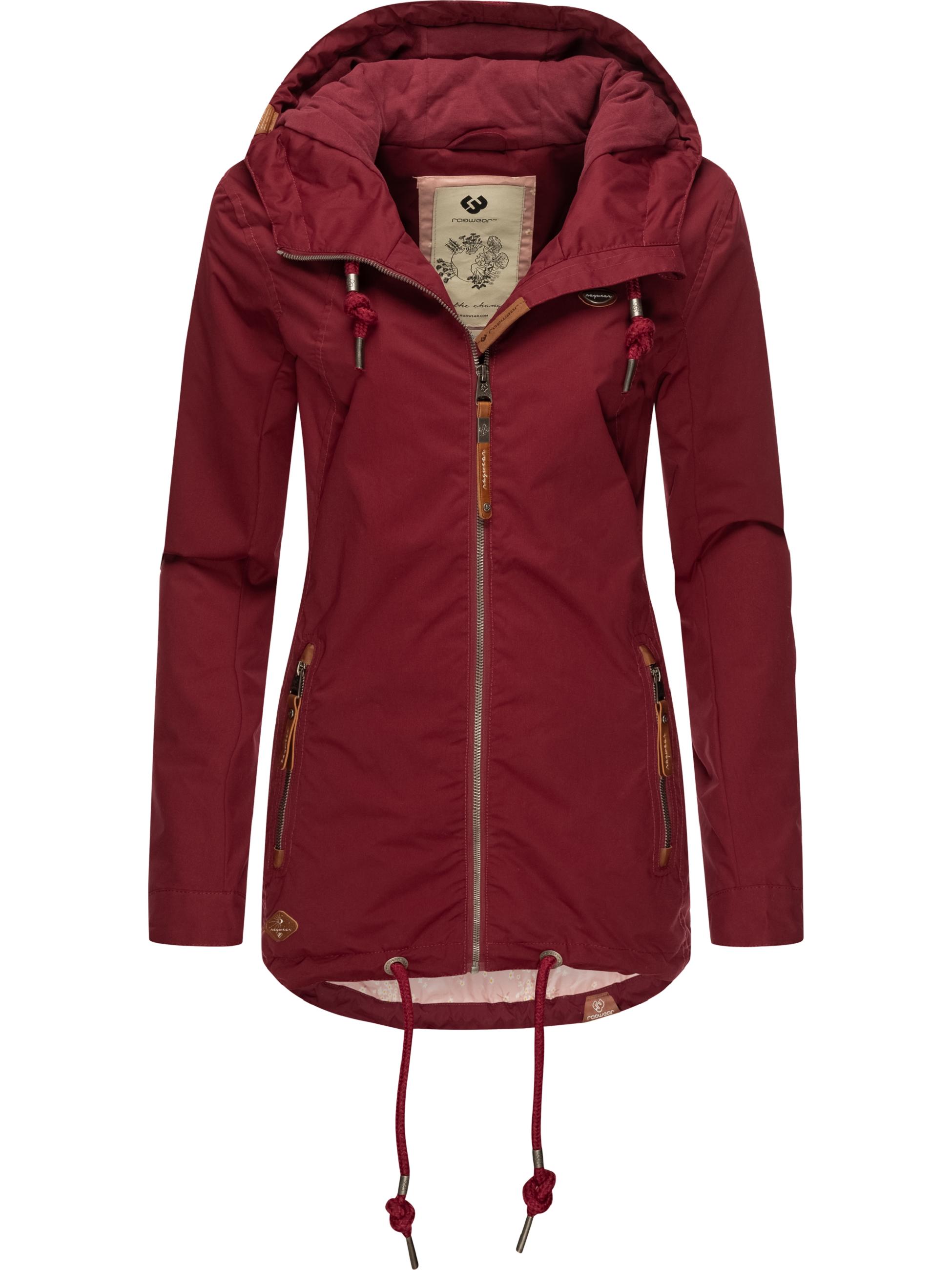 Leichte wasserdichte Übergangsjacke mit Kapuze "Zuzka" Wine Red22