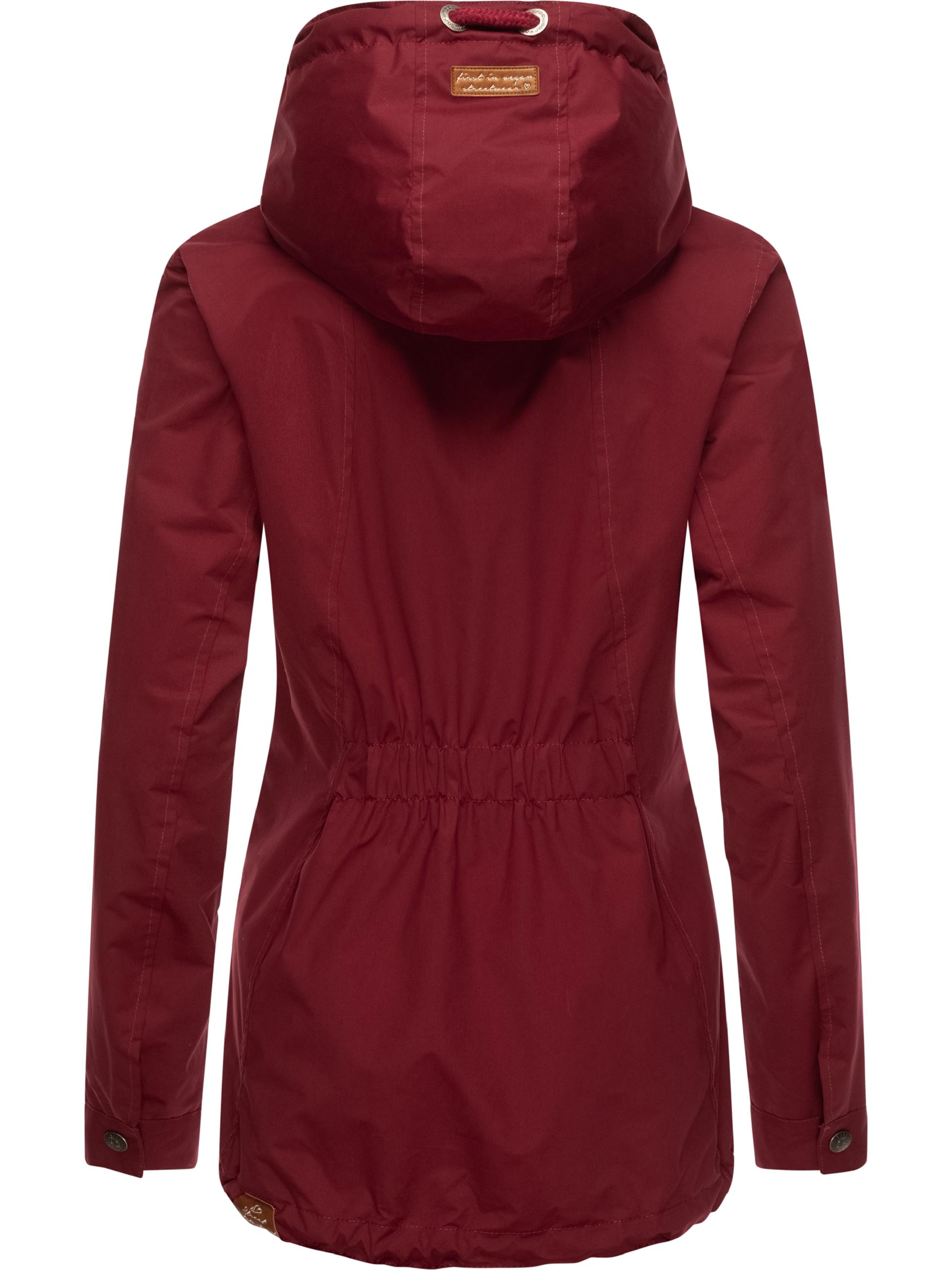 Leichte wasserdichte Übergangsjacke mit Kapuze "Zuzka" Wine Red22