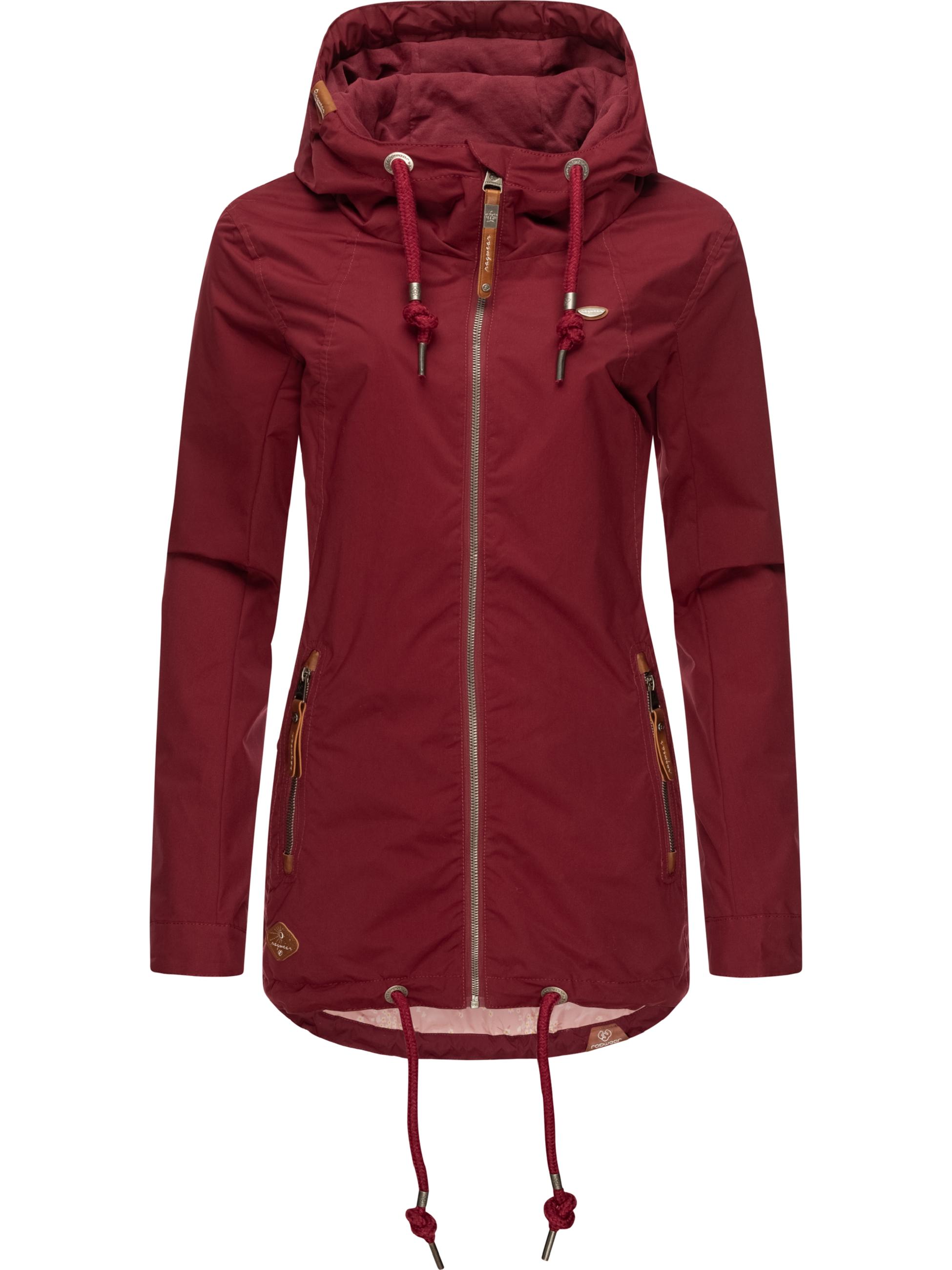 Leichte wasserdichte Übergangsjacke mit Kapuze "Zuzka" Wine Red22