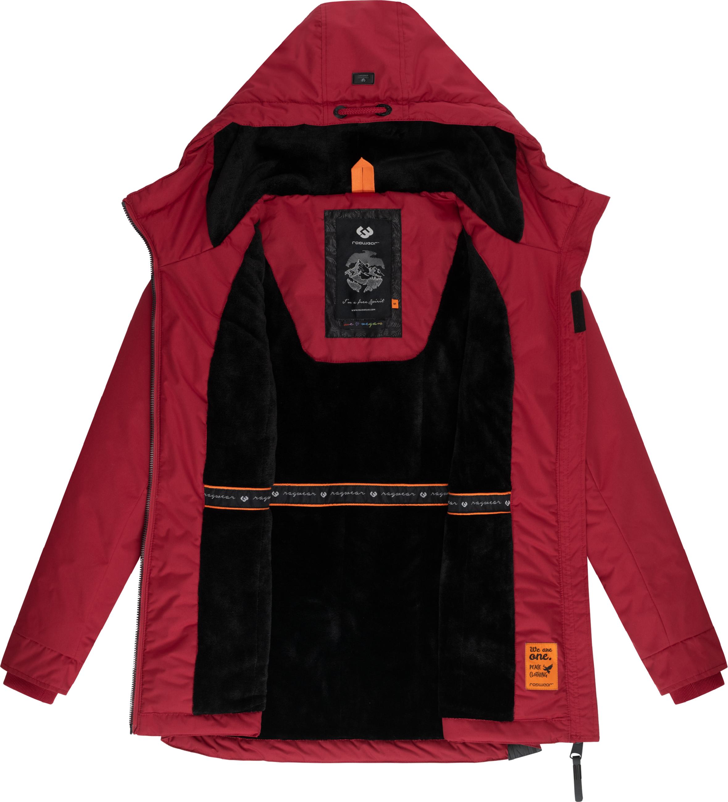 Wasserdichter Winterparka mit Kapuze "Zuzka Winter" Dark Red25