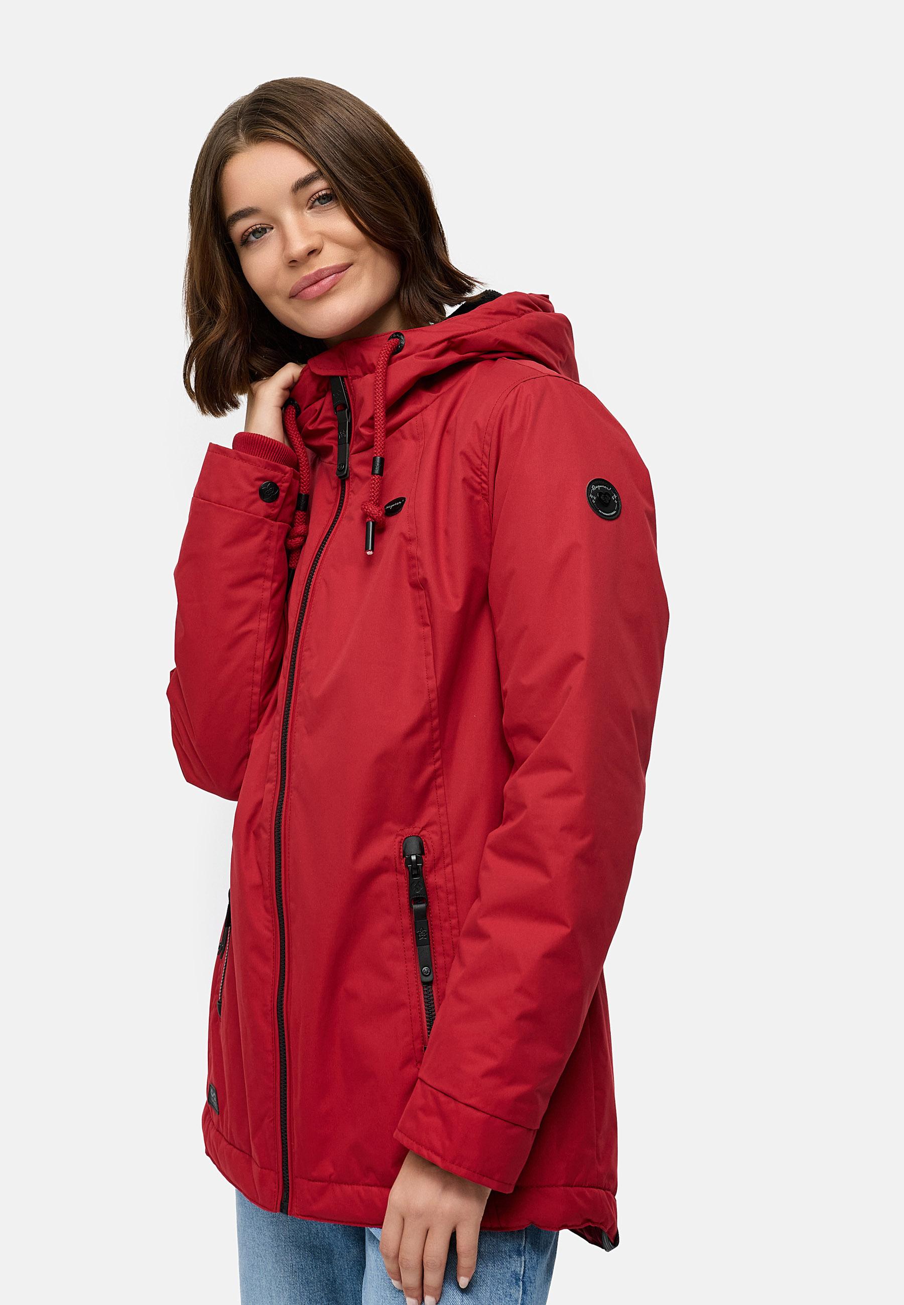 Wasserdichter Winterparka mit Kapuze "Zuzka Winter" Dark Red25