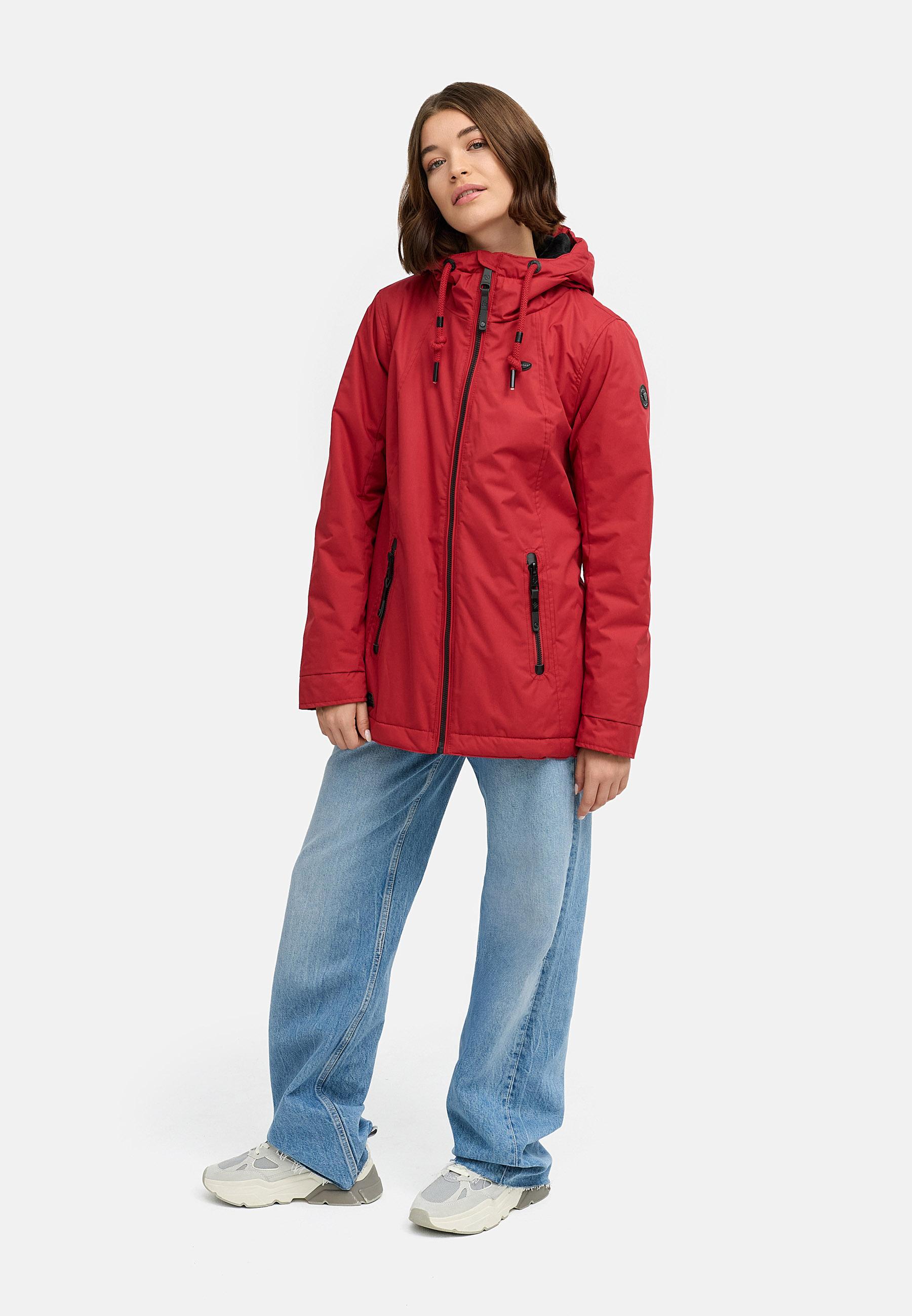 Wasserdichter Winterparka mit Kapuze "Zuzka Winter" Dark Red25