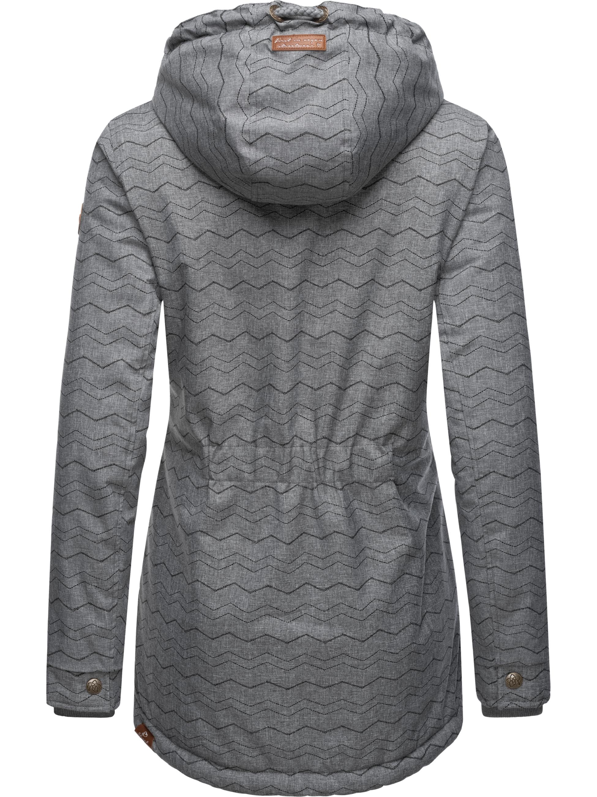 Wasserdichter Winterparka mit Kapuze "Zuzka Winter" Grey Zig Zag22