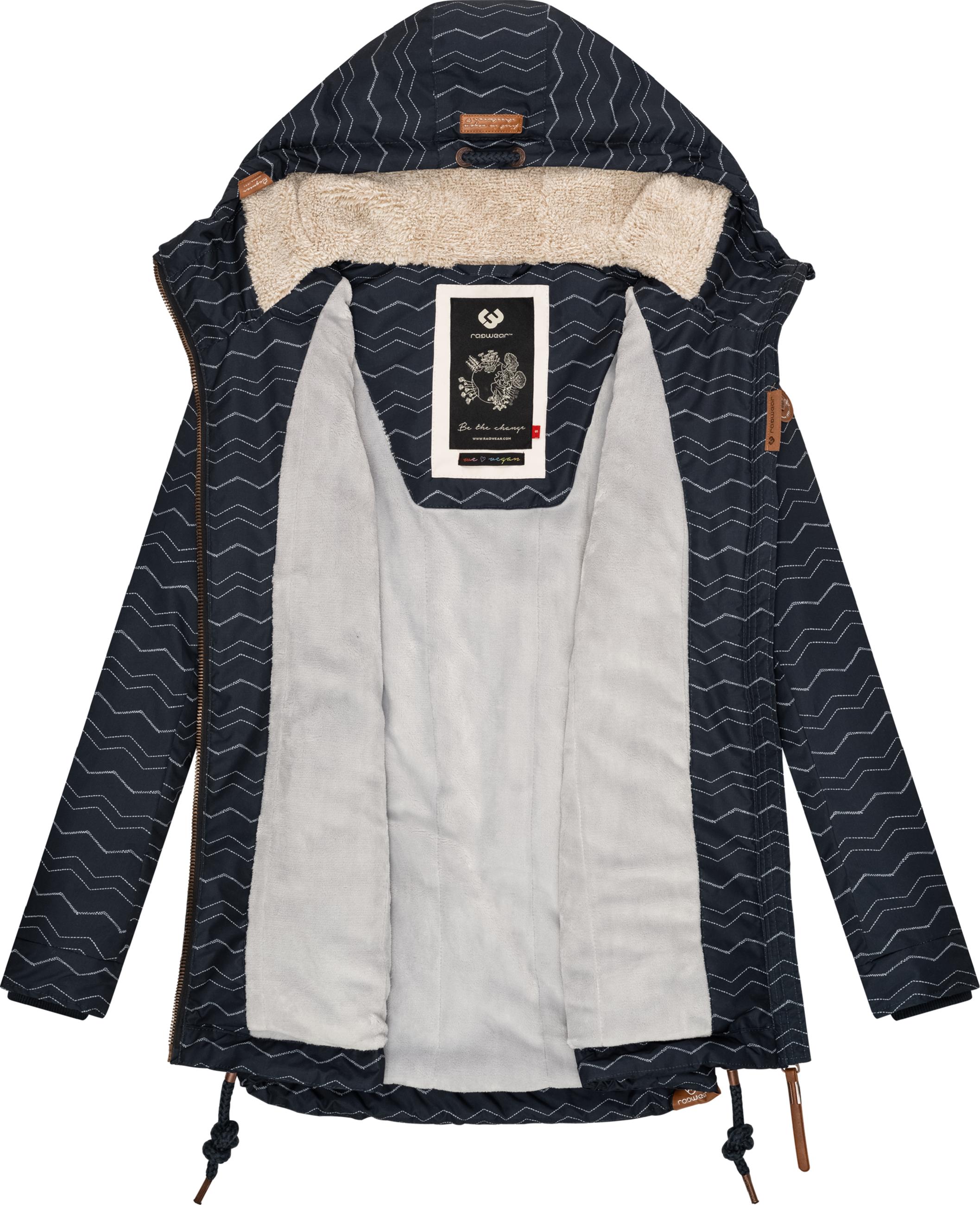 Winterparka mit Kapuze "Zuzka Winter" Navy Zig Zag21