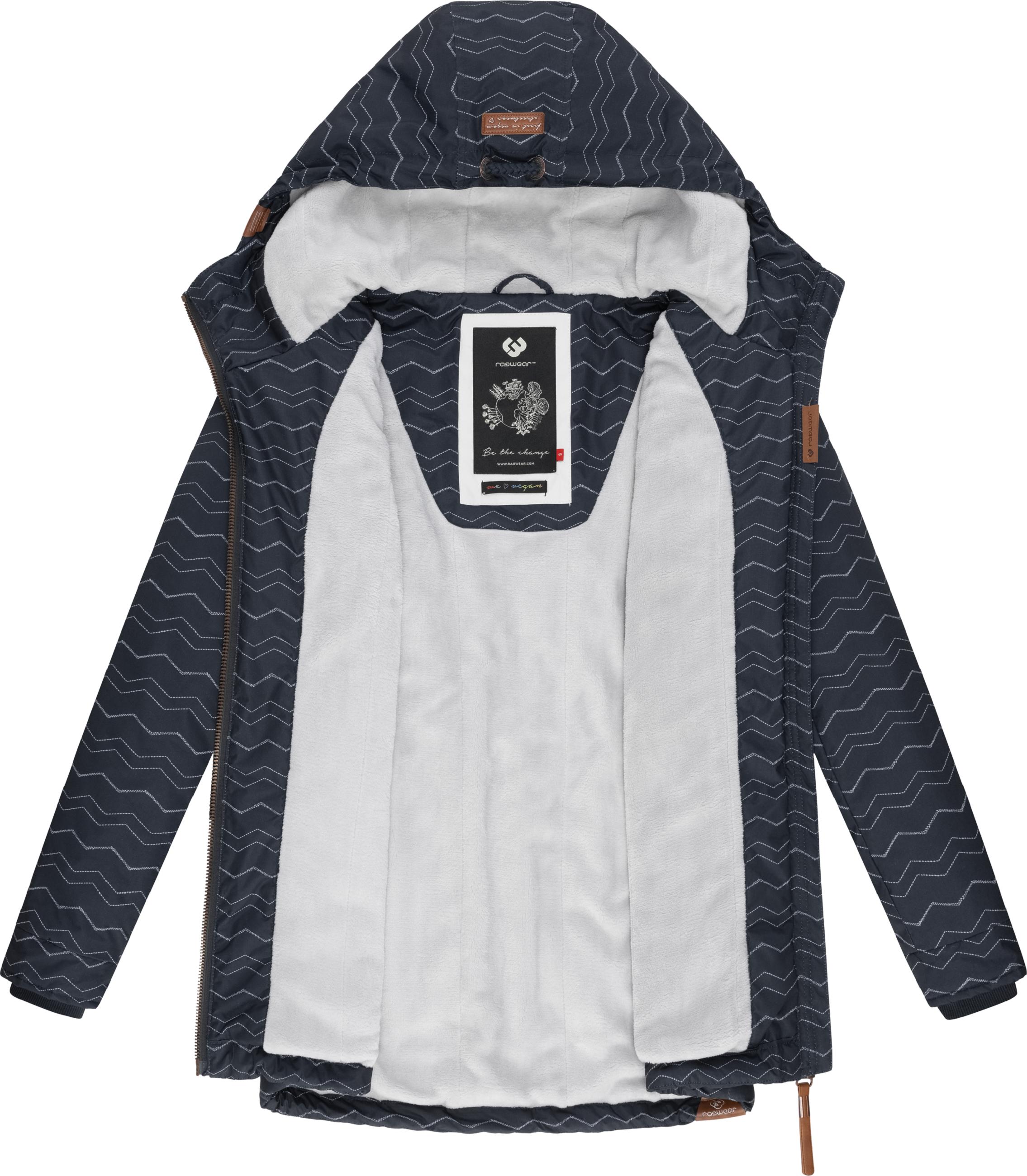 Wasserdichter Winterparka mit Kapuze "Zuzka Winter" Navy Zig Zag22