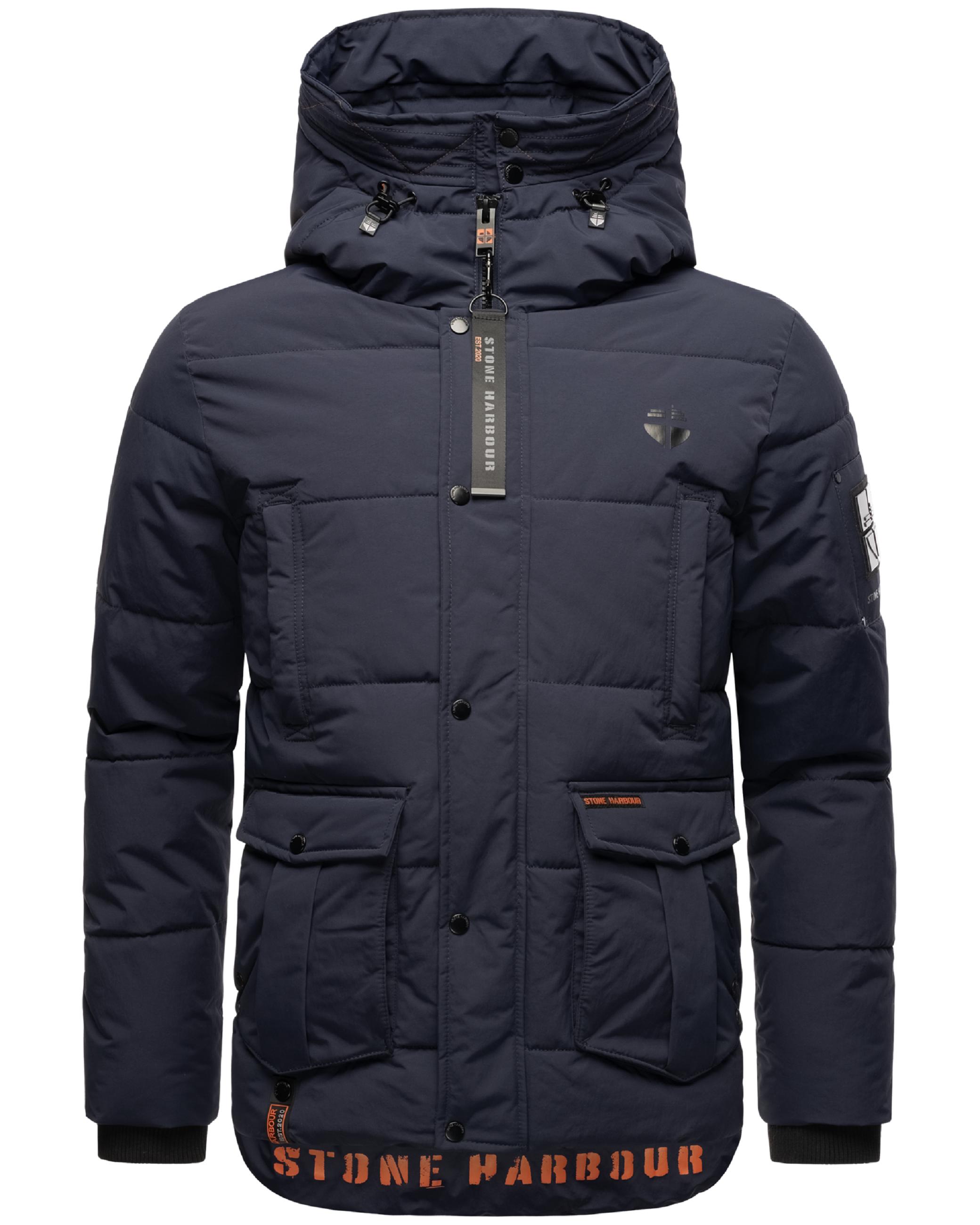 Kurzer Winter Steppmantel "Admaroo" Navy