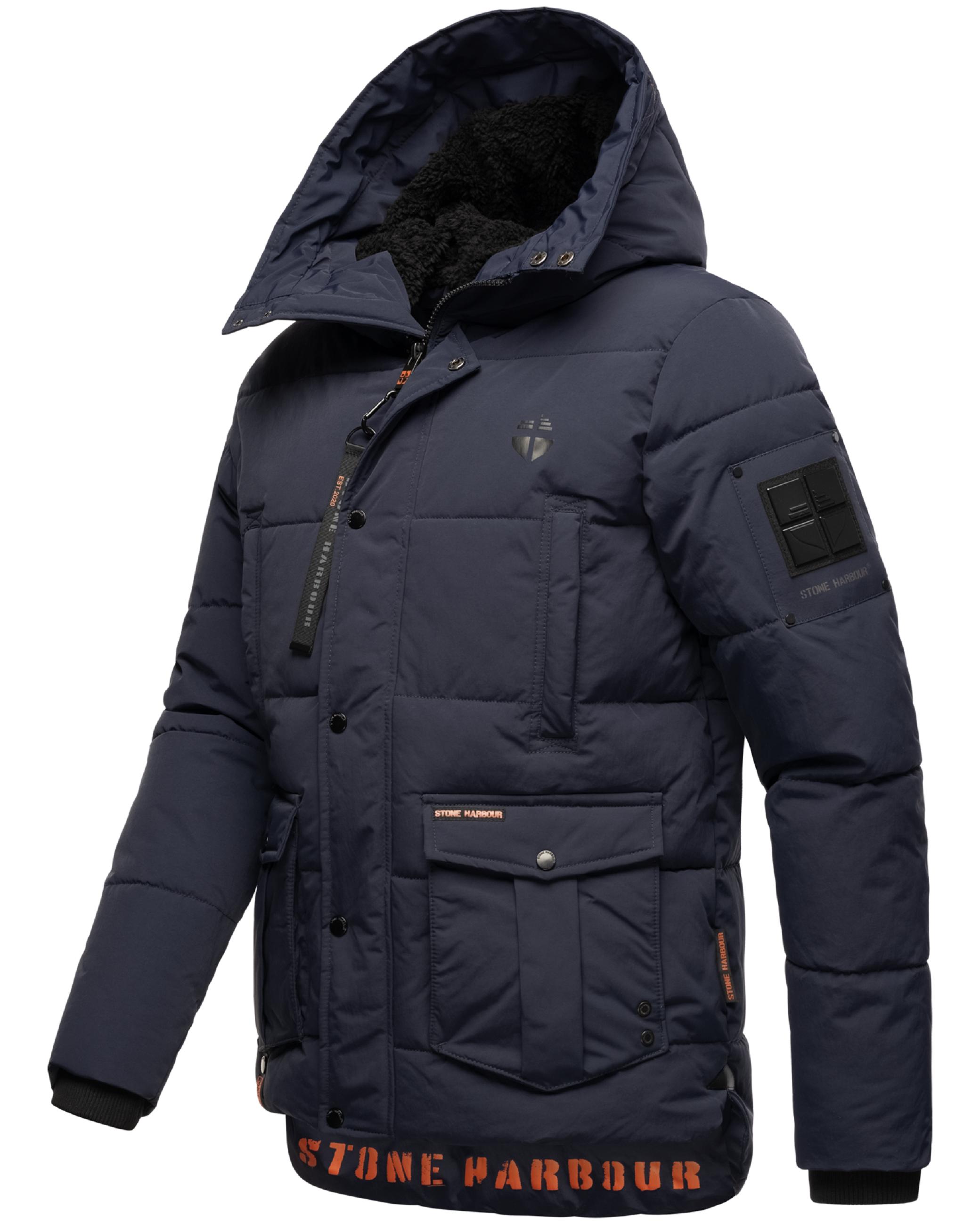 Kurzer Winter Steppmantel "Admaroo" Navy