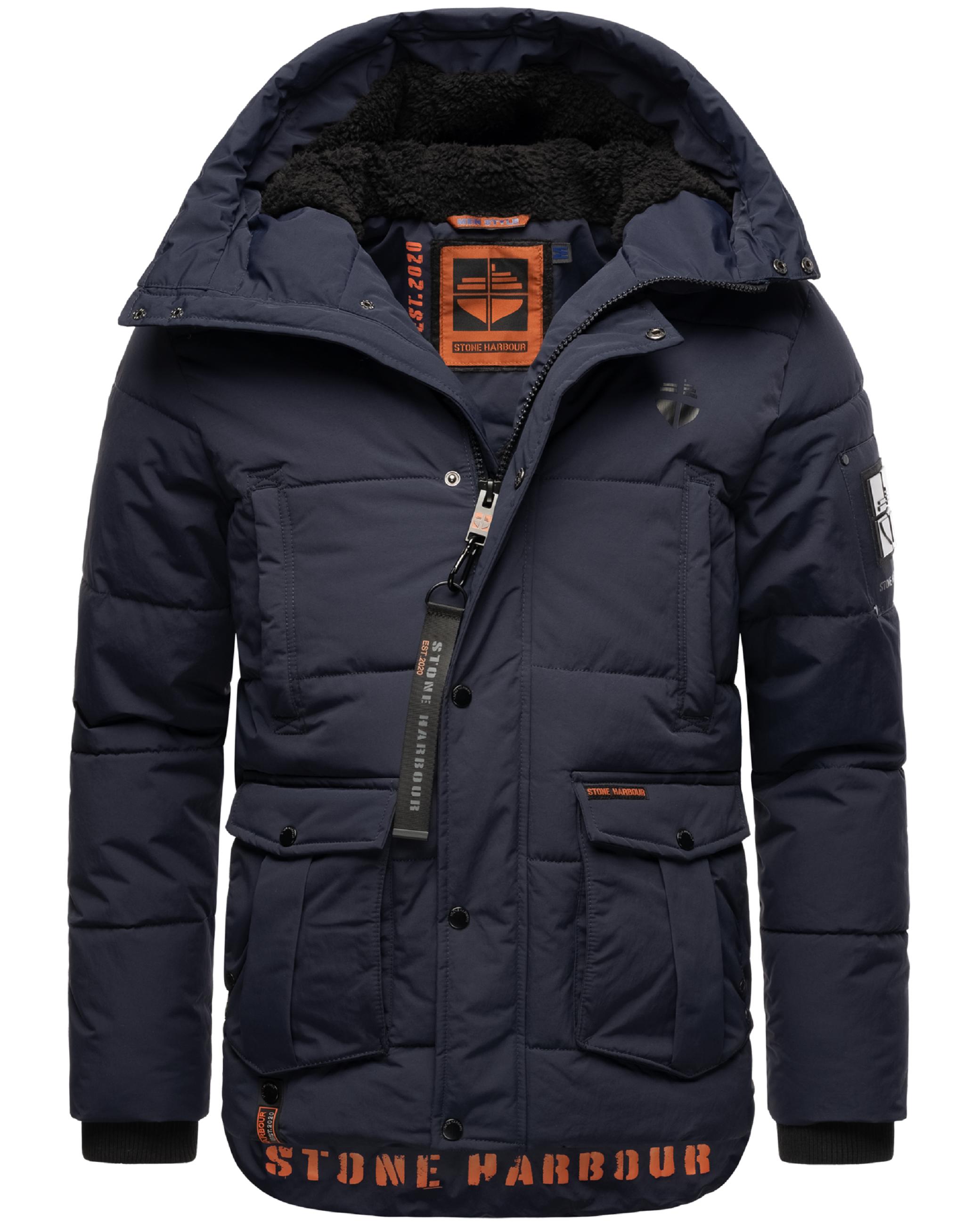 Kurzer Winter Steppmantel "Admaroo" Navy