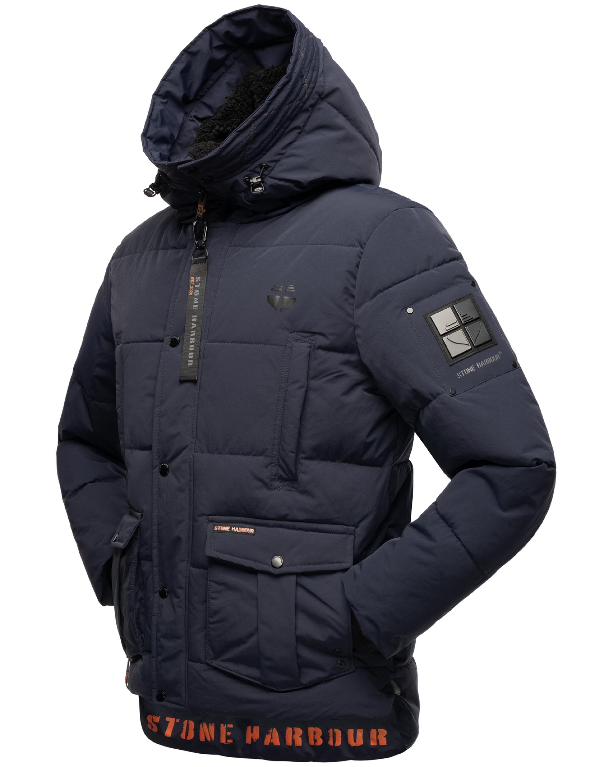 Kurzer Winter Steppmantel "Admaroo" Navy