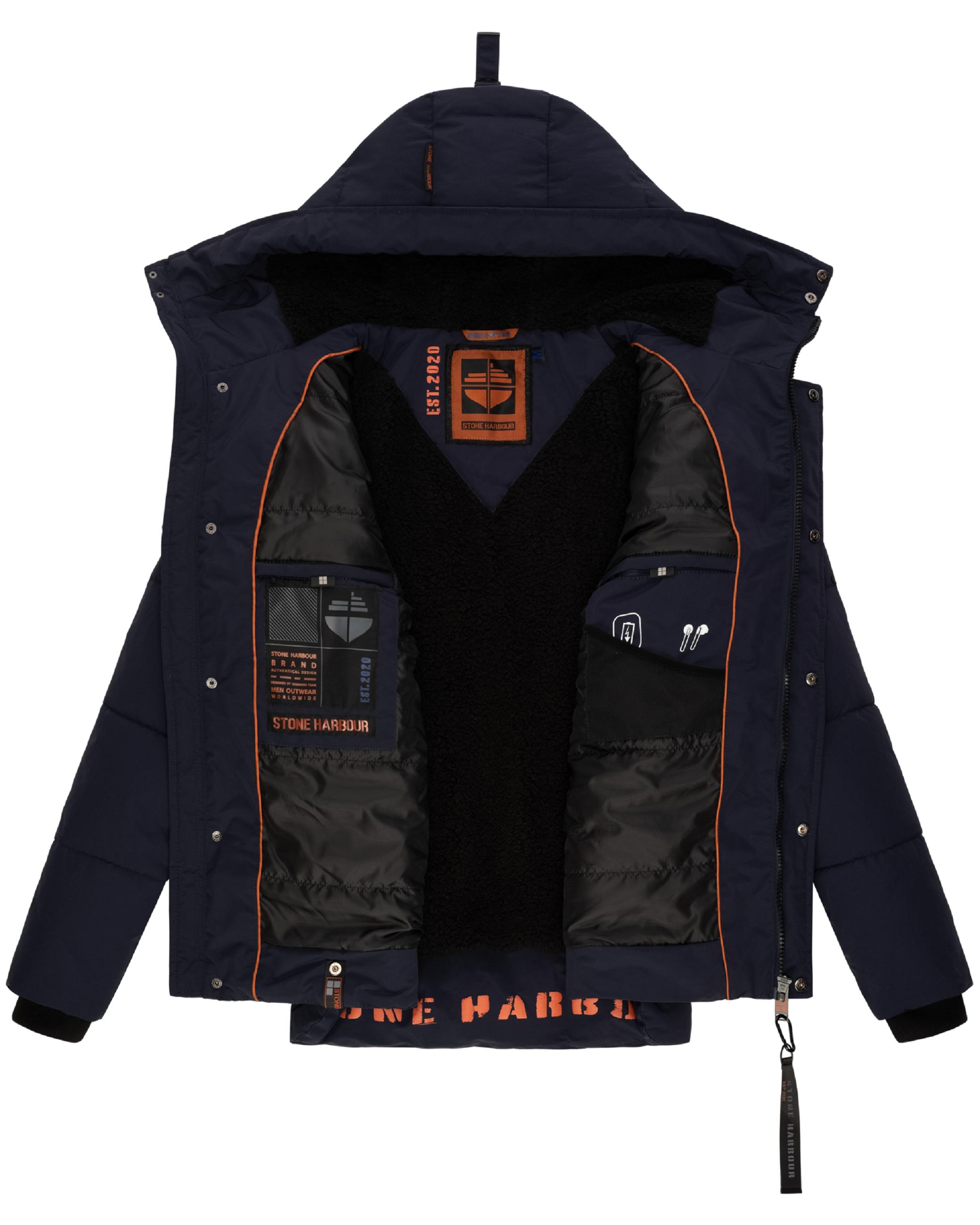 Kurzer Winter Steppmantel "Admaroo" Navy