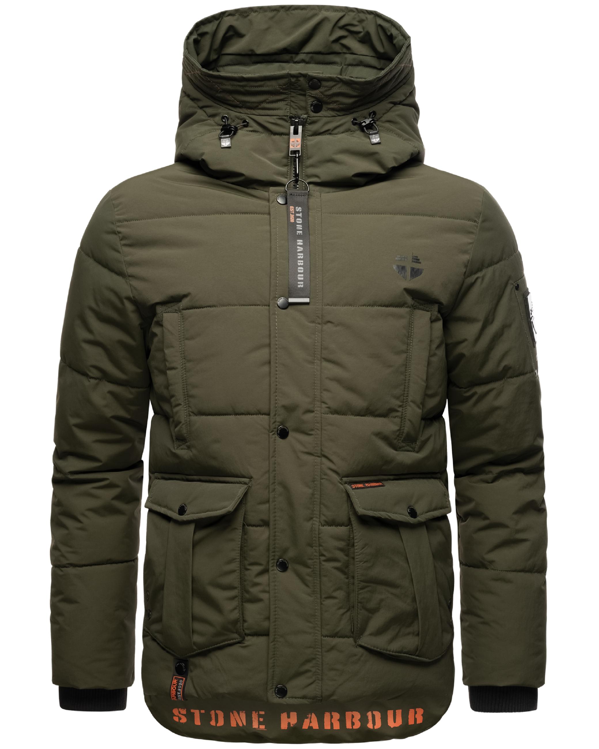 Kurzer Winter Steppmantel "Admaroo" Olive