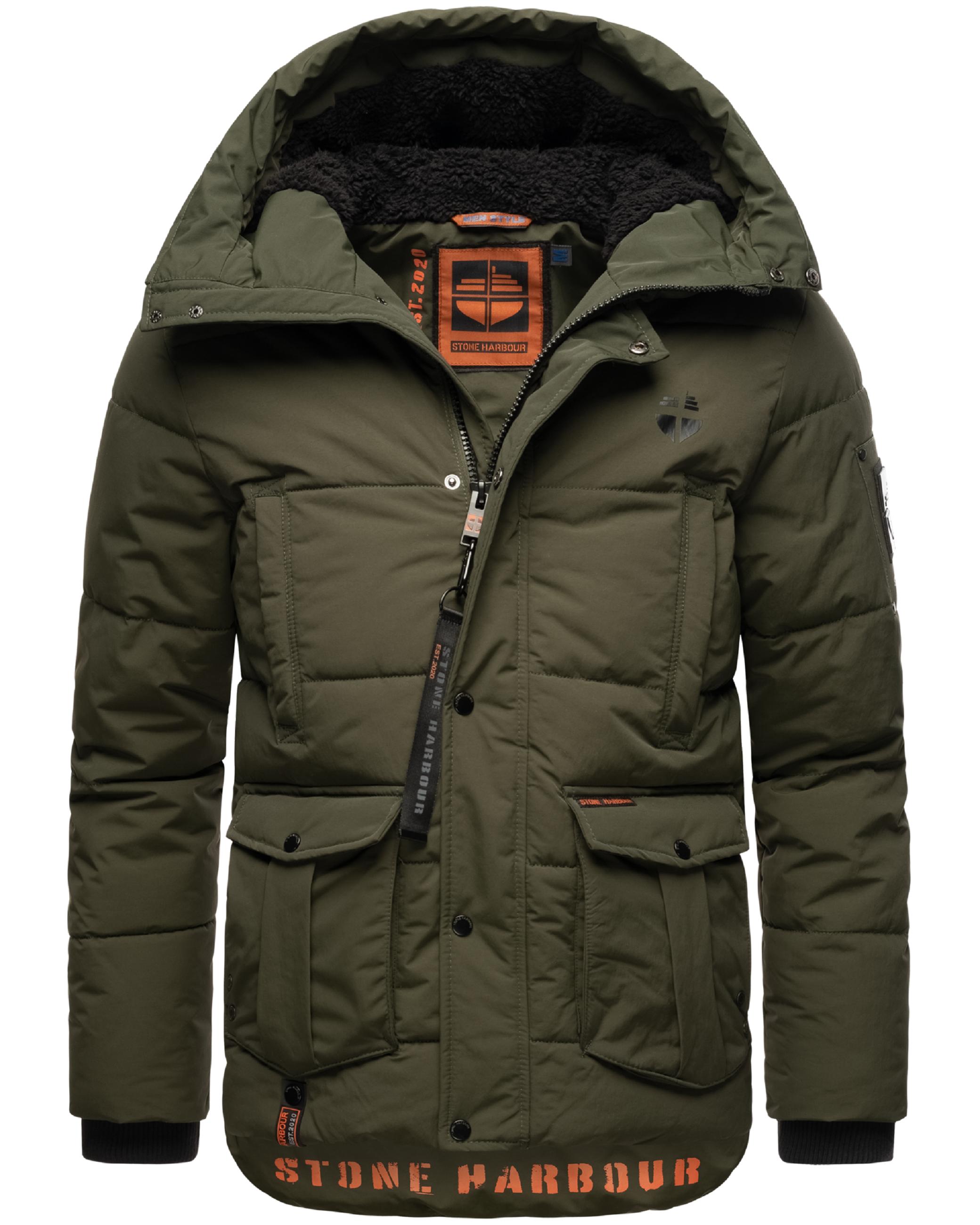 Kurzer Winter Steppmantel "Admaroo" Olive