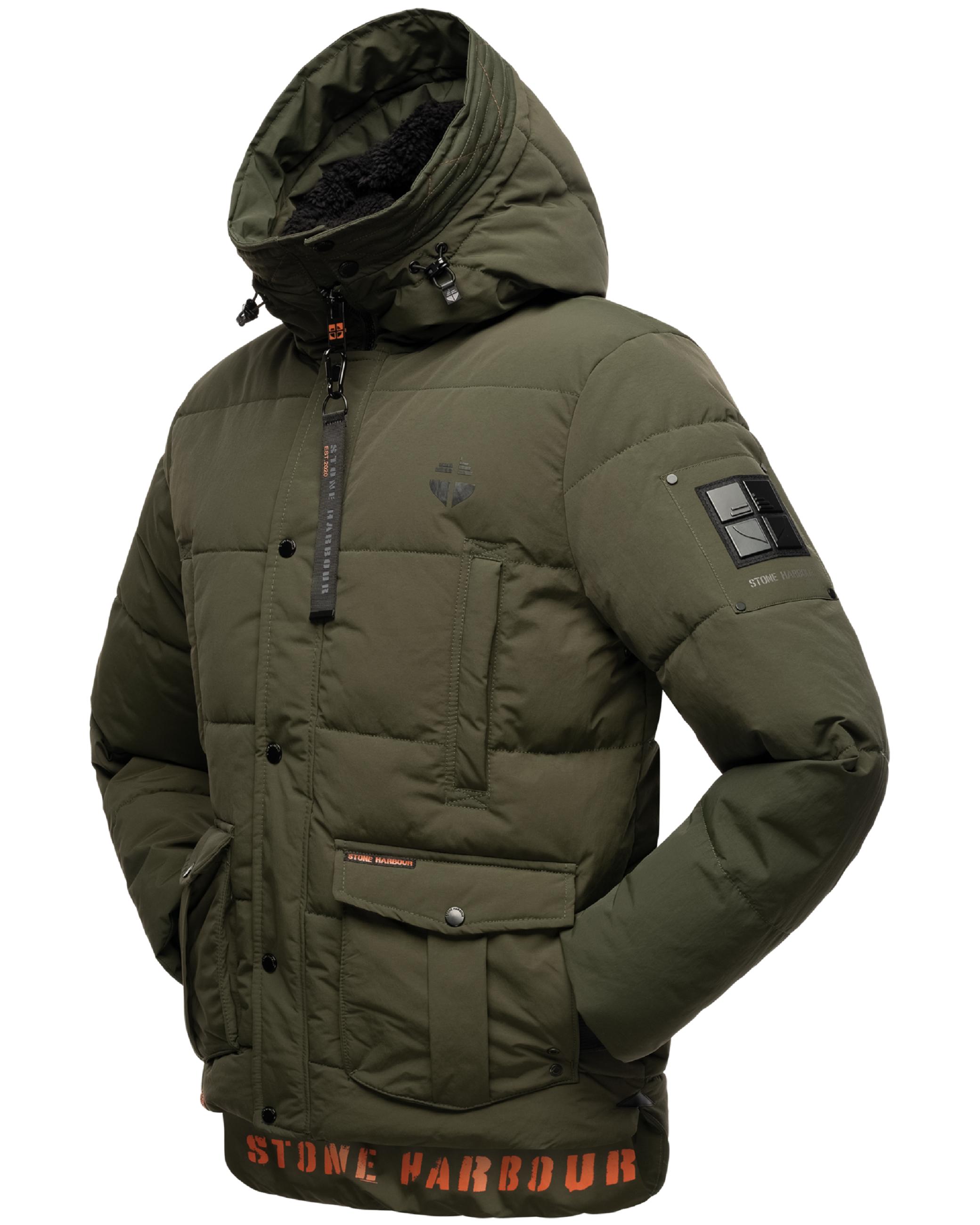 Kurzer Winter Steppmantel "Admaroo" Olive