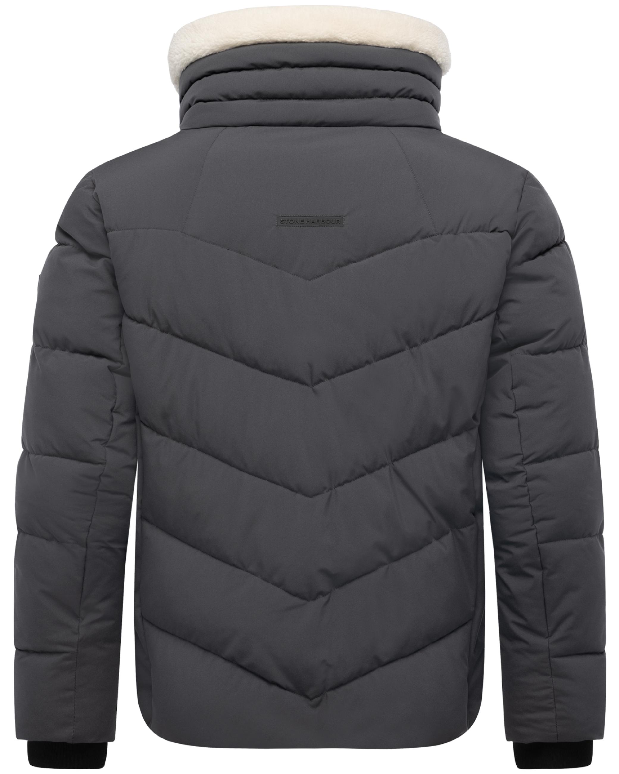 Winter Steppjacke mit kuscheligem Kragen "Ansello XX" Anthracite
