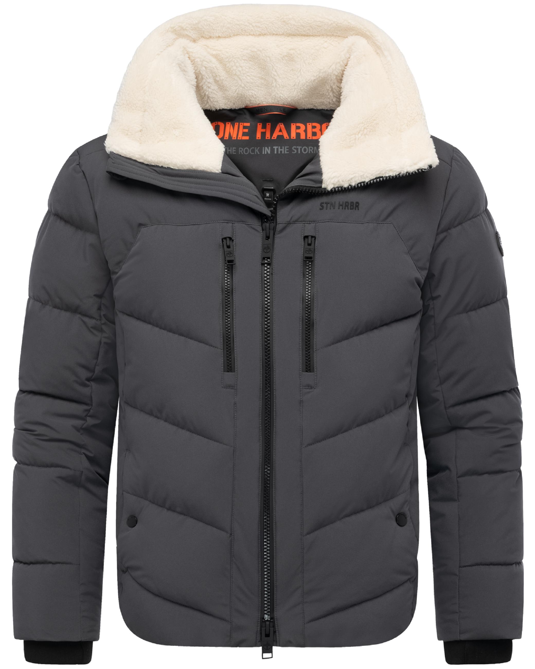 Winter Steppjacke mit kuscheligem Kragen "Ansello XX" Anthracite