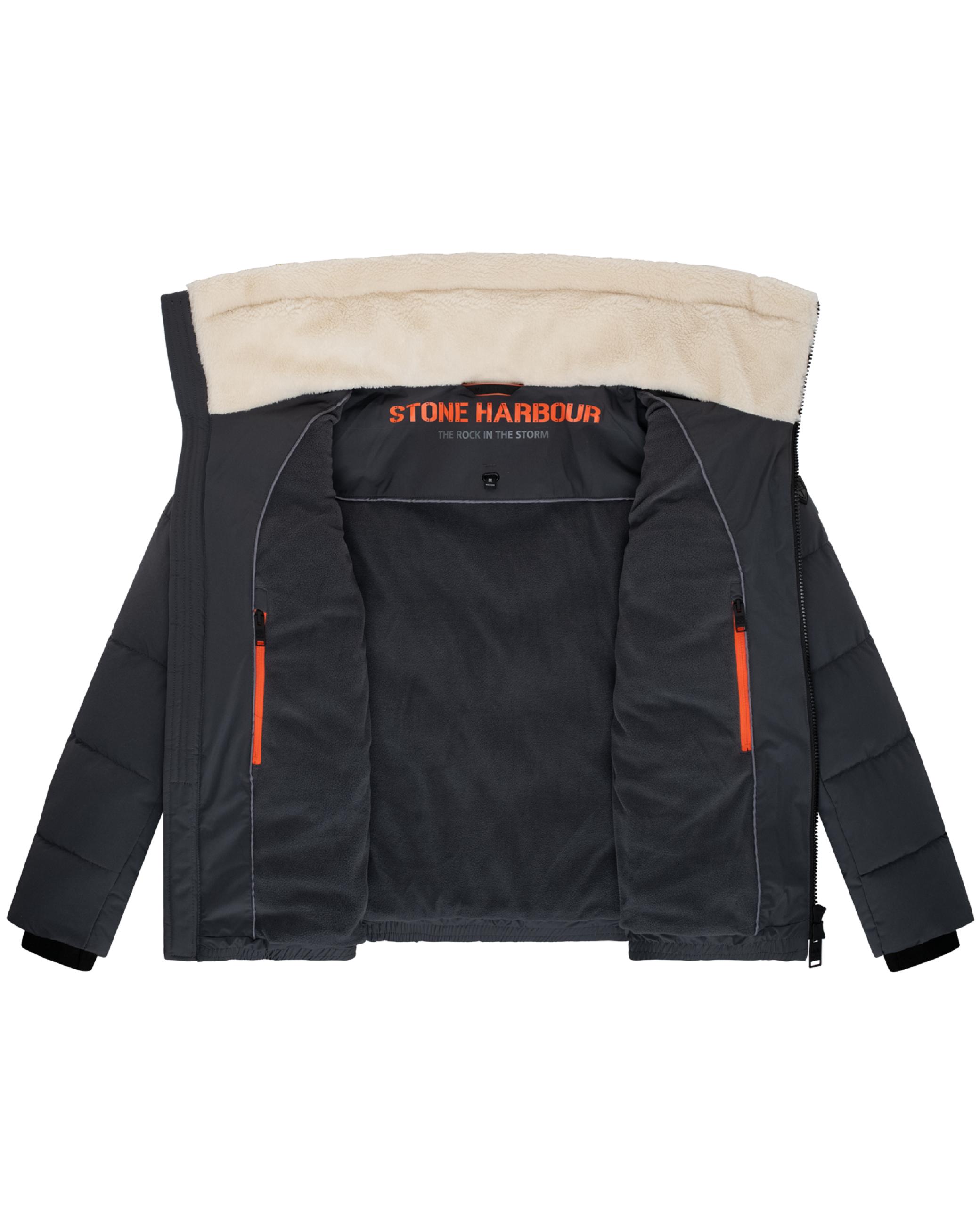 Winter Steppjacke mit kuscheligem Kragen "Ansello XX" Anthracite