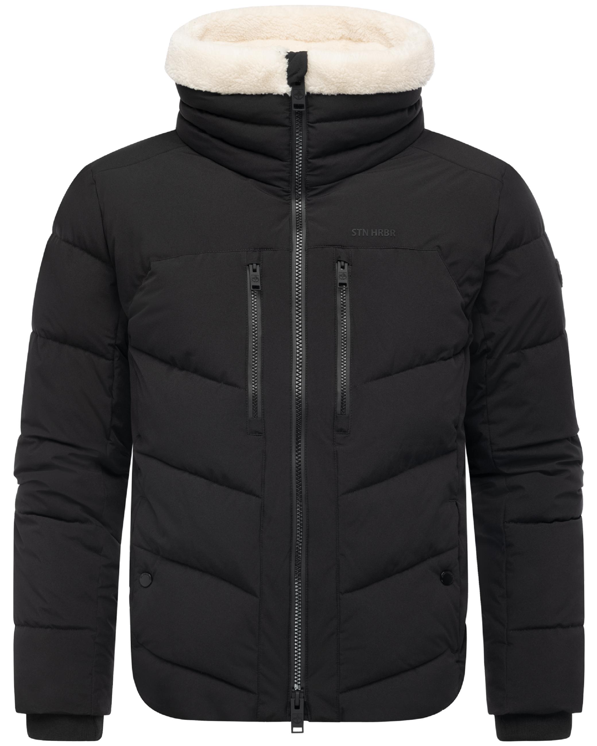 Winter Steppjacke mit kuscheligem Kragen "Ansello XX" Black