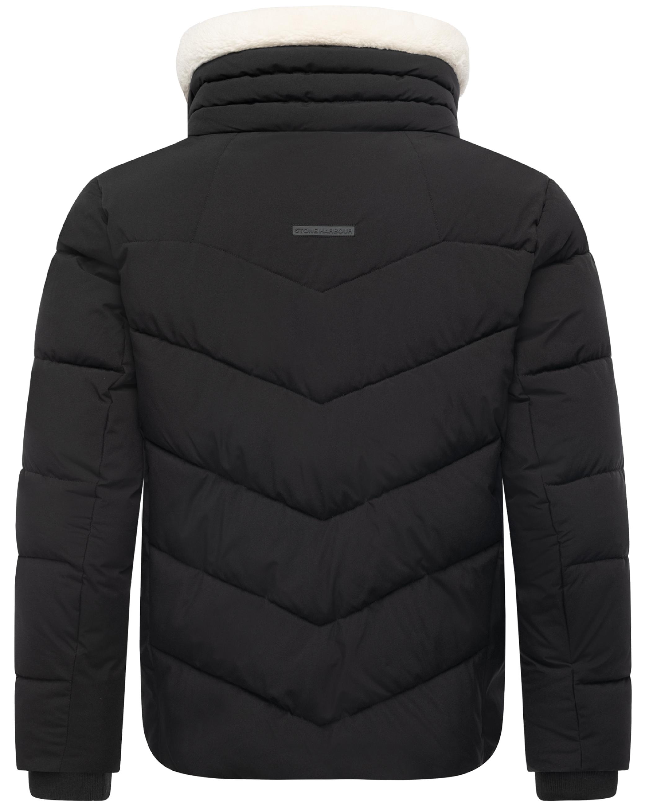 Winter Steppjacke mit kuscheligem Kragen "Ansello XX" Black